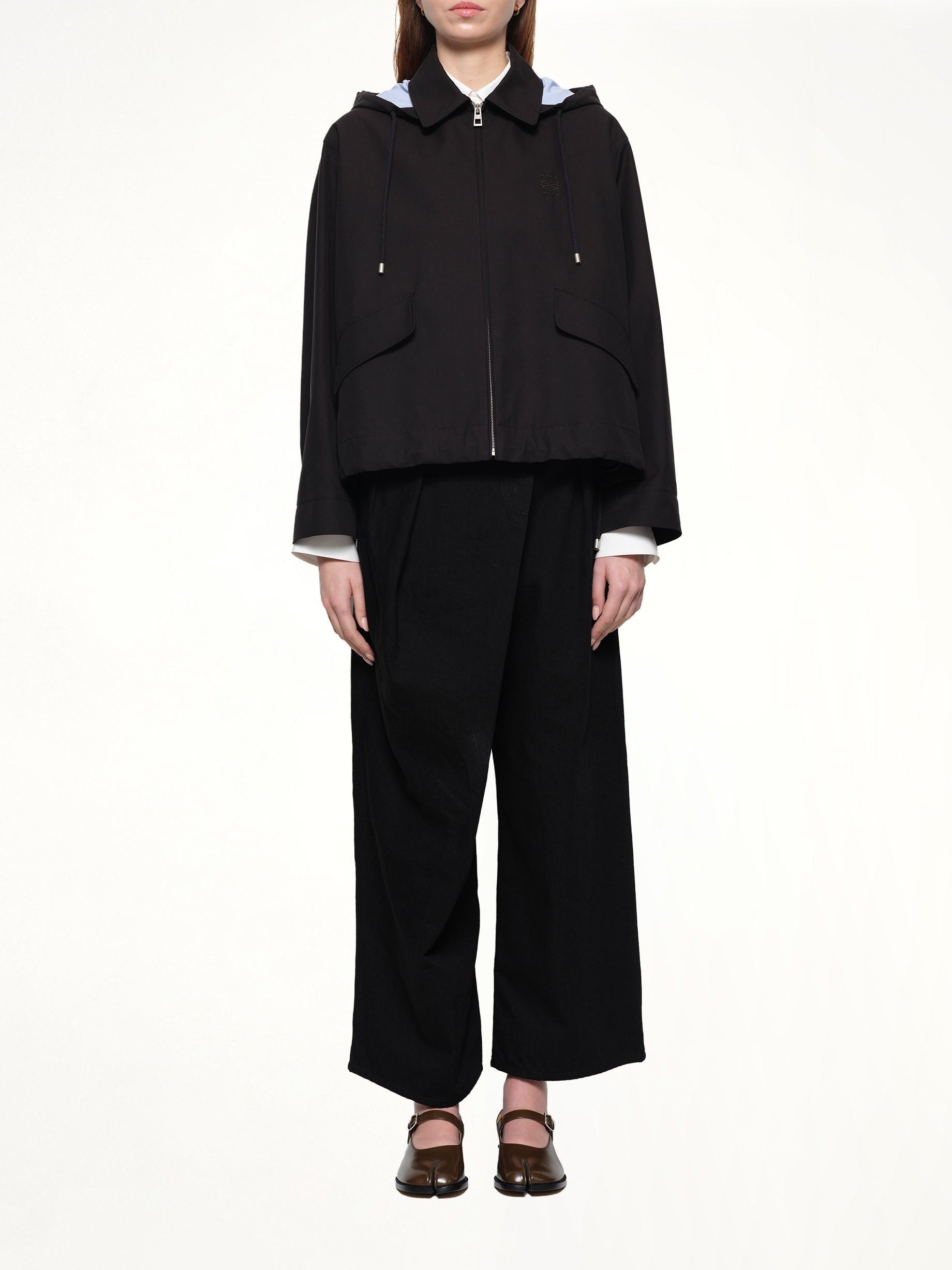 Hooded Parka in Black - 7