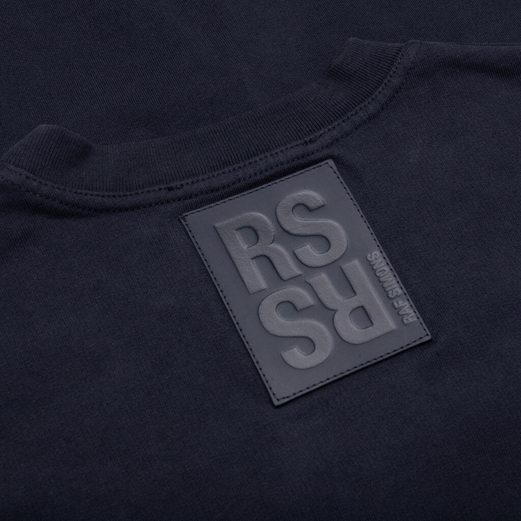 CREWNECK SWEATER W/ R PRINT - DARK NAVY - 4