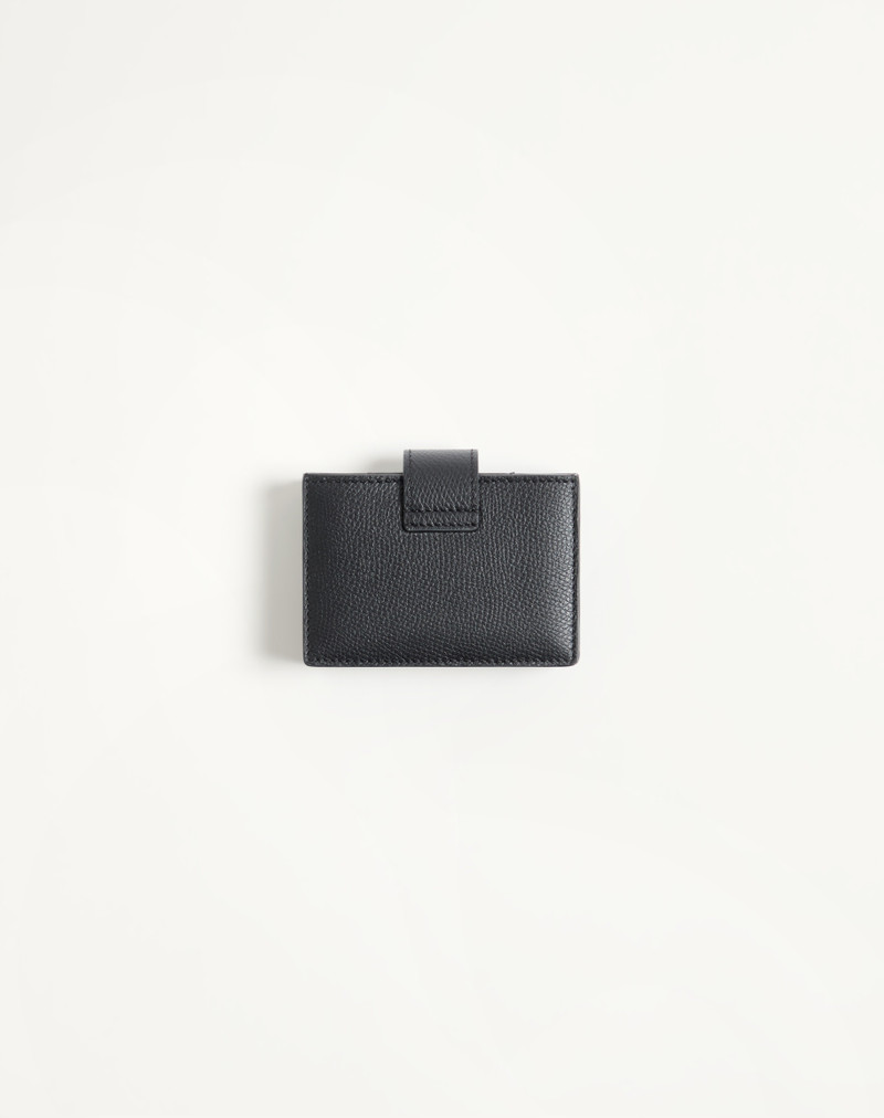 VALENTINO GARAVANI VLOGO SIGNATURE CARDHOLDER IN GRAINY CALFSKIN 3