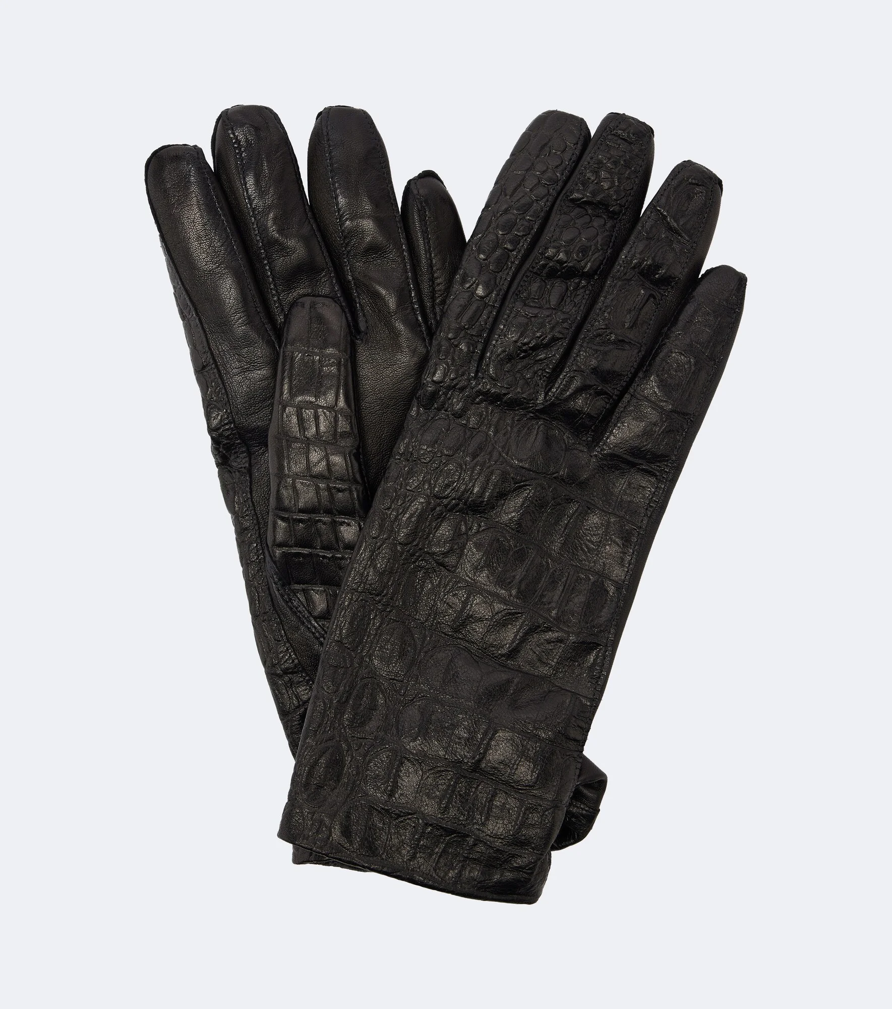 Silk-lined leather gloves - 1