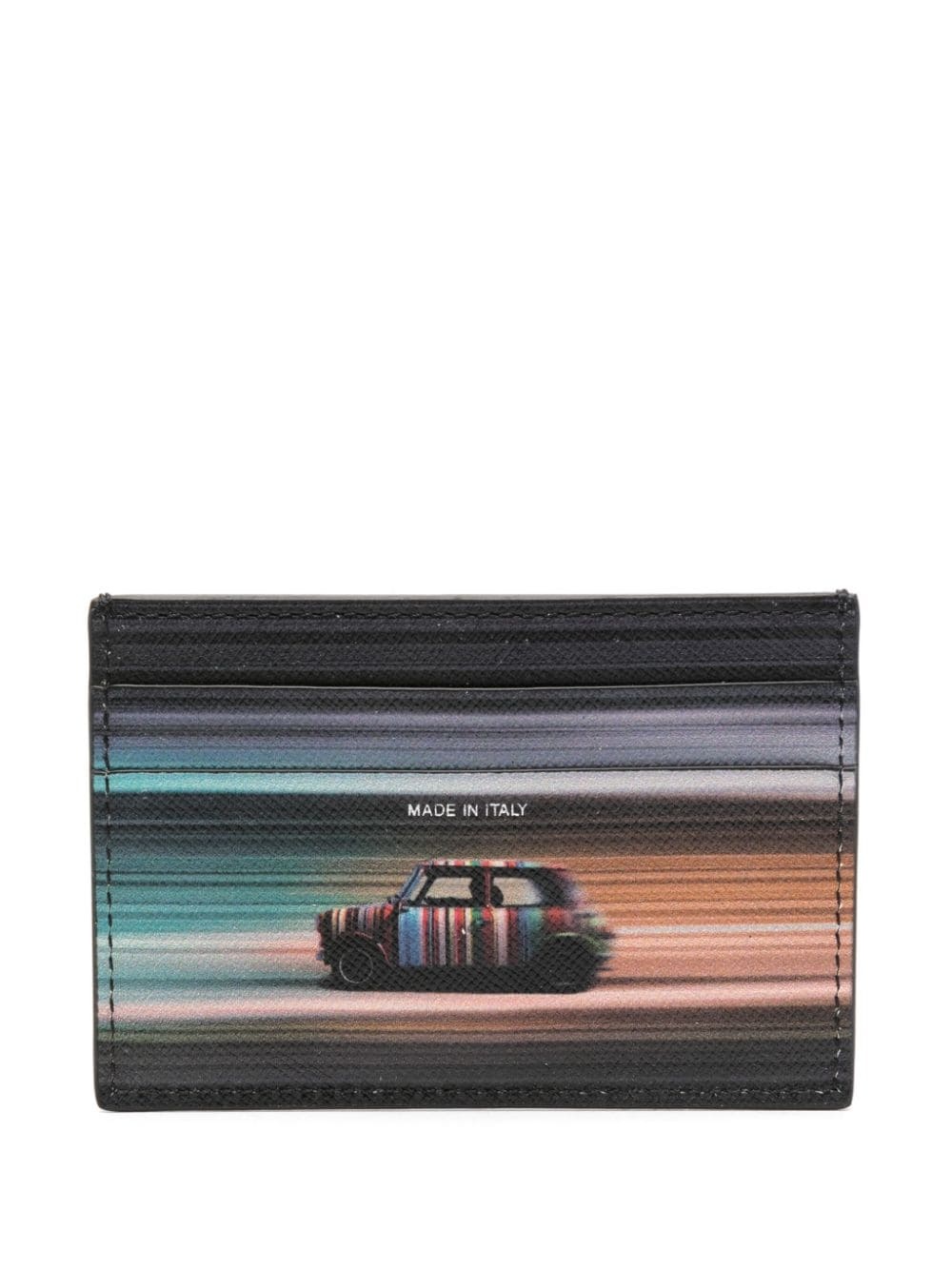 Mini Blur leather card holder - 2