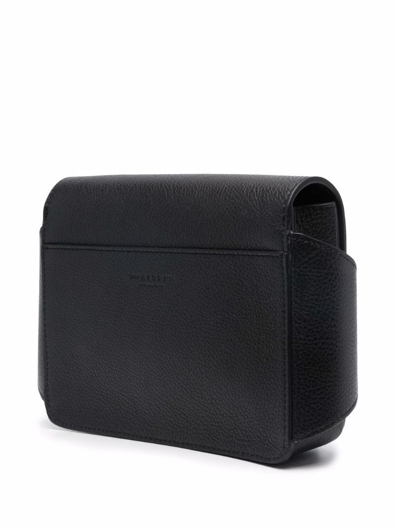 grained leather belt bag - 3