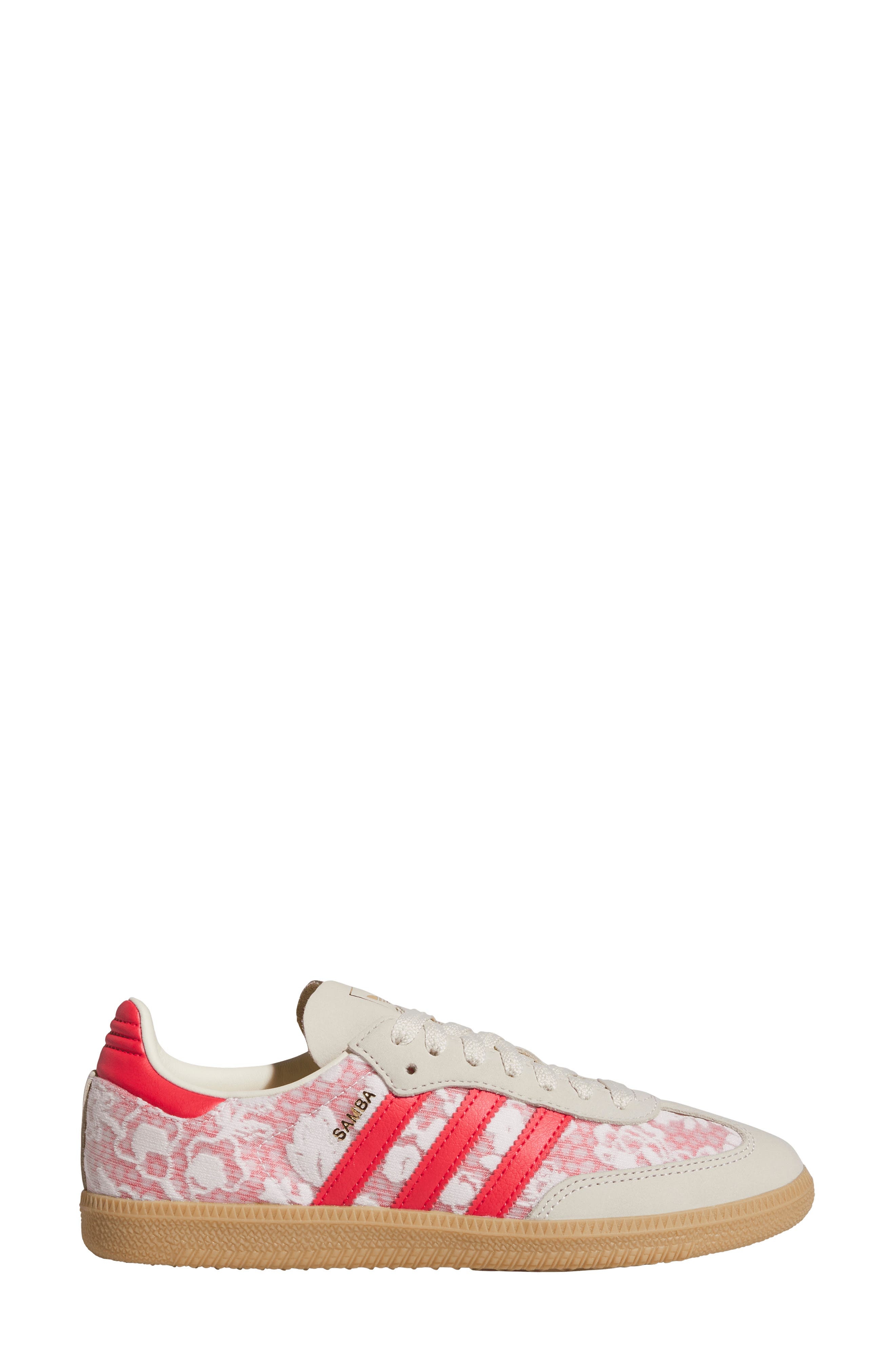 adidas x Liberty London Samba Sneaker in White/Cream White/scarlet at Nordstrom - 3