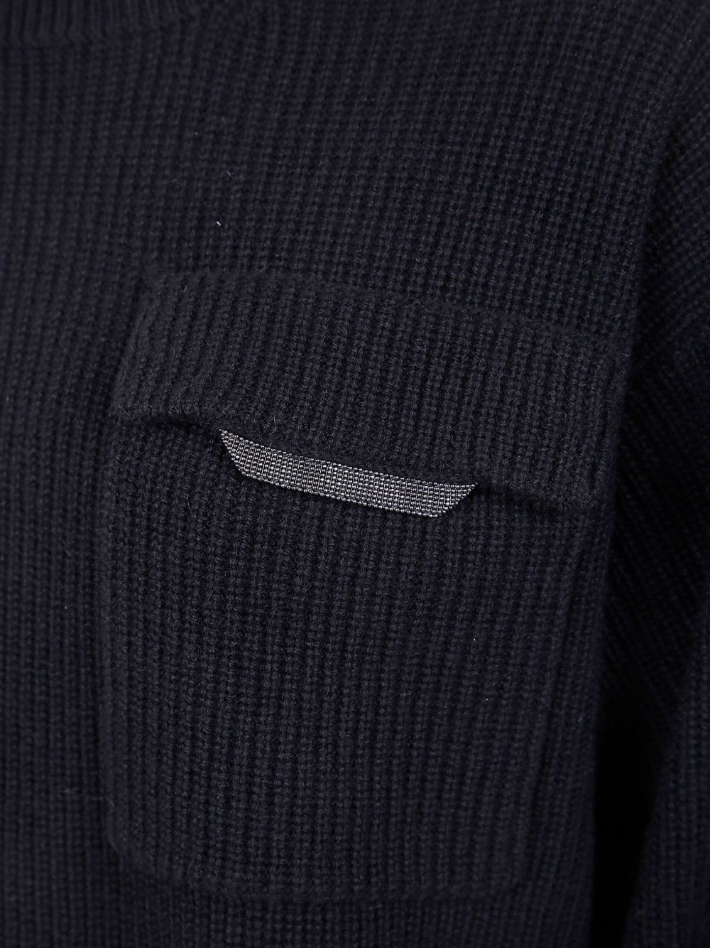 high-neck pocket sweater - 3