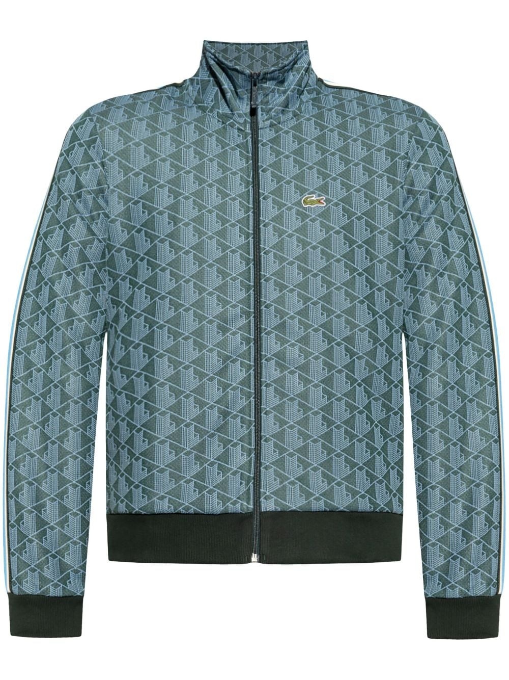 monogram-pattern jacket - 1