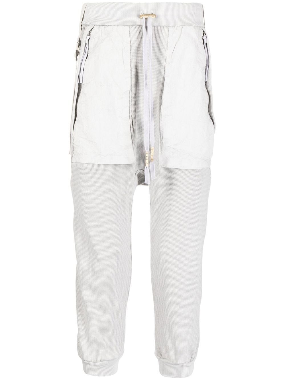 high-rise straight-leg trousers - 1