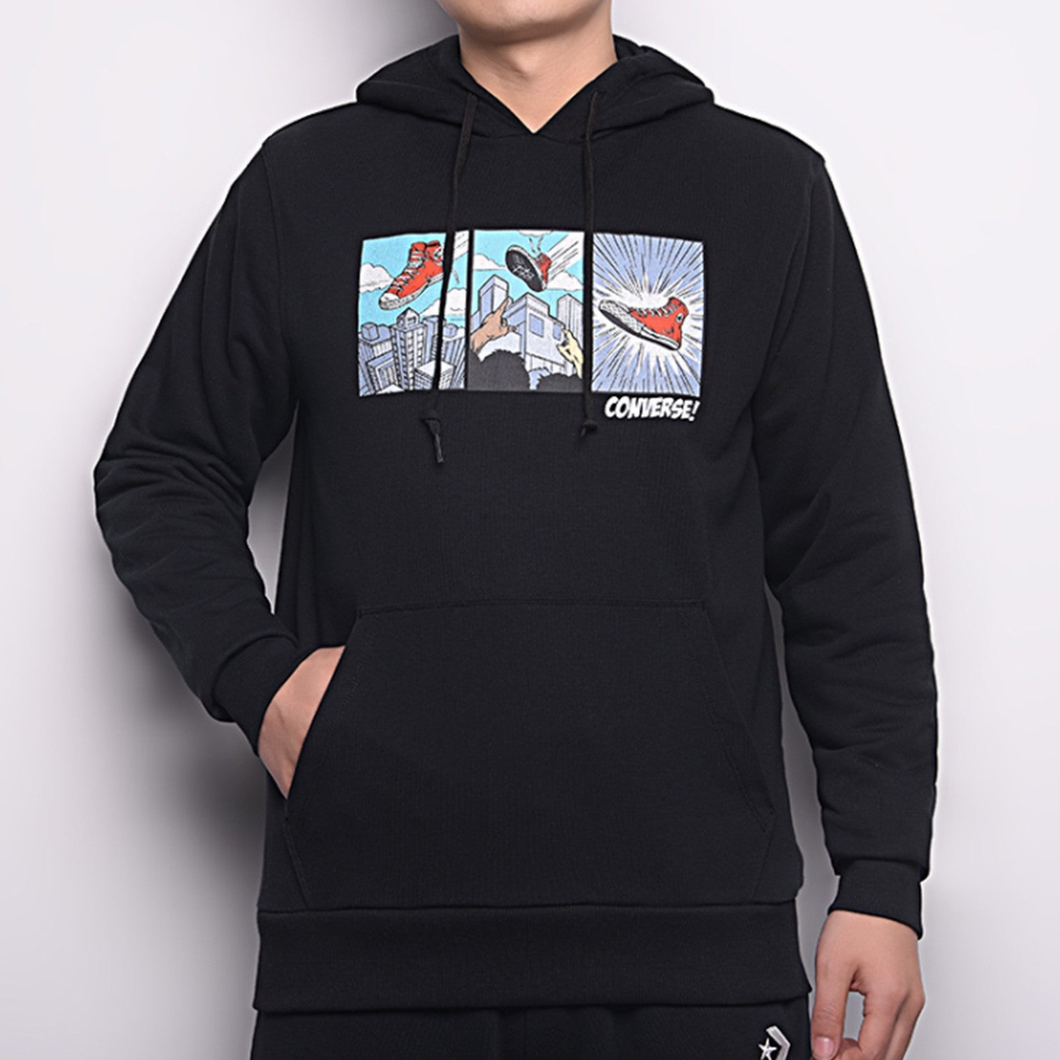Converse Comic Graphic Hoodie 'Black' 10023948-A02 - 3