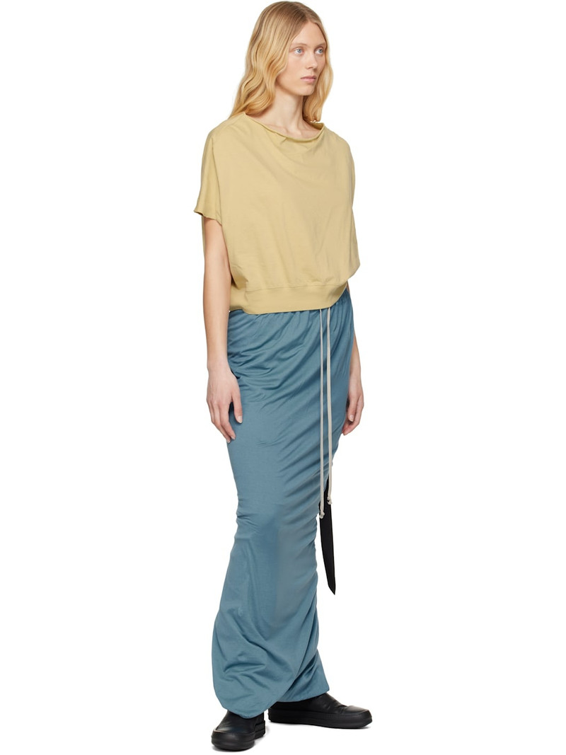 Rick Owens DRKSHDW Blue Hollywood Pull On Pillar Maxi Skirt outlook