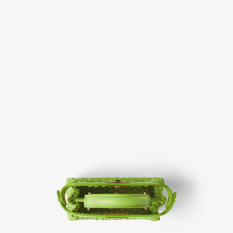 Nano Peekaboo Forest green leather miniature bag 3