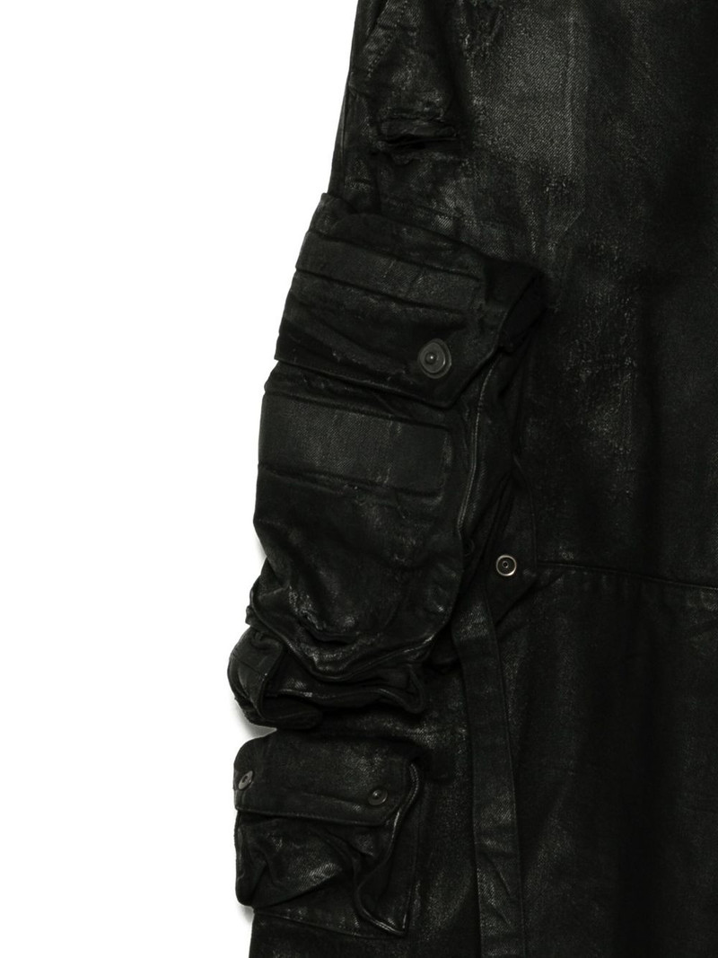 coated wid-leg trousers 3