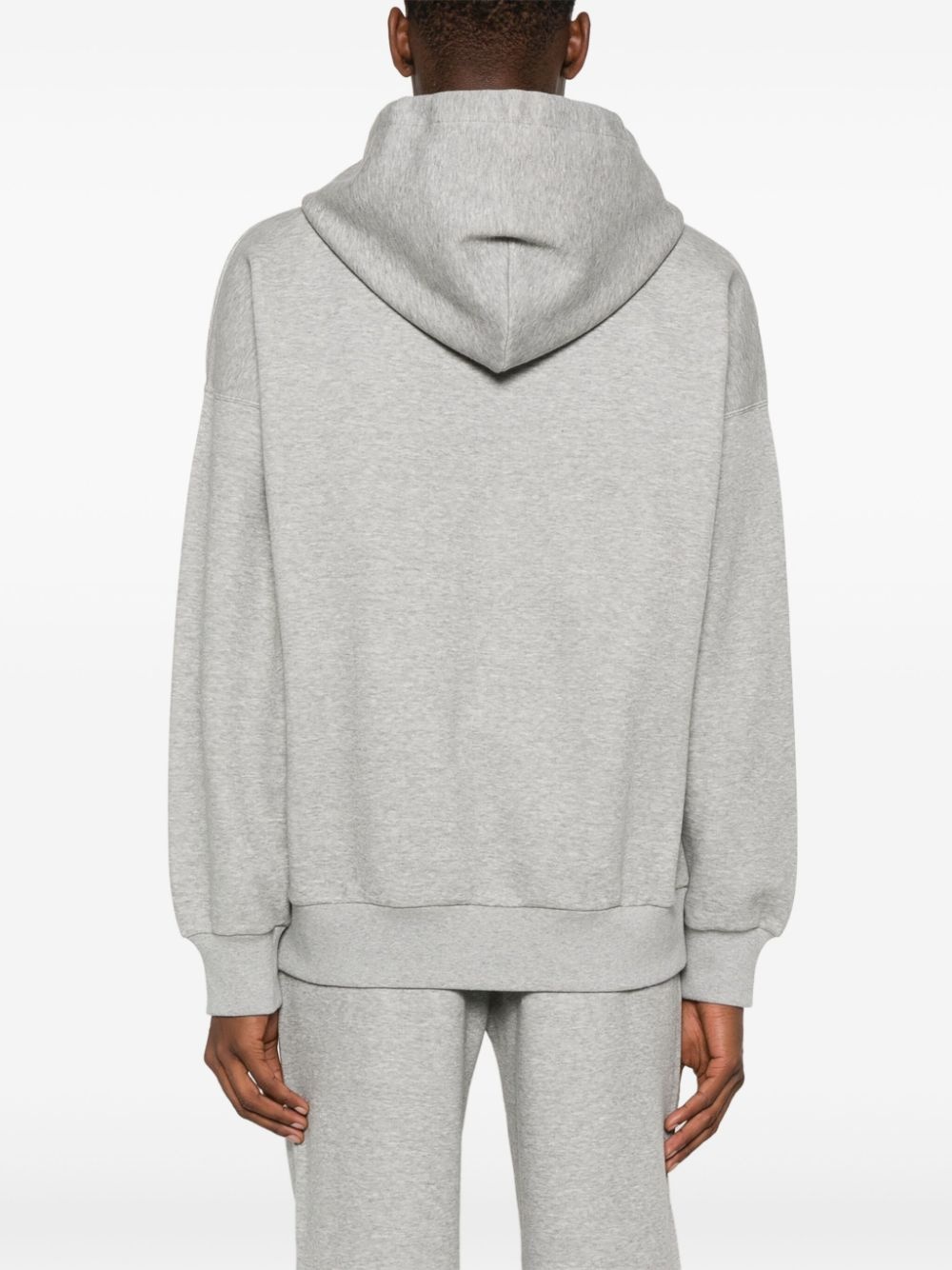 logo-embossed hoodie - 4
