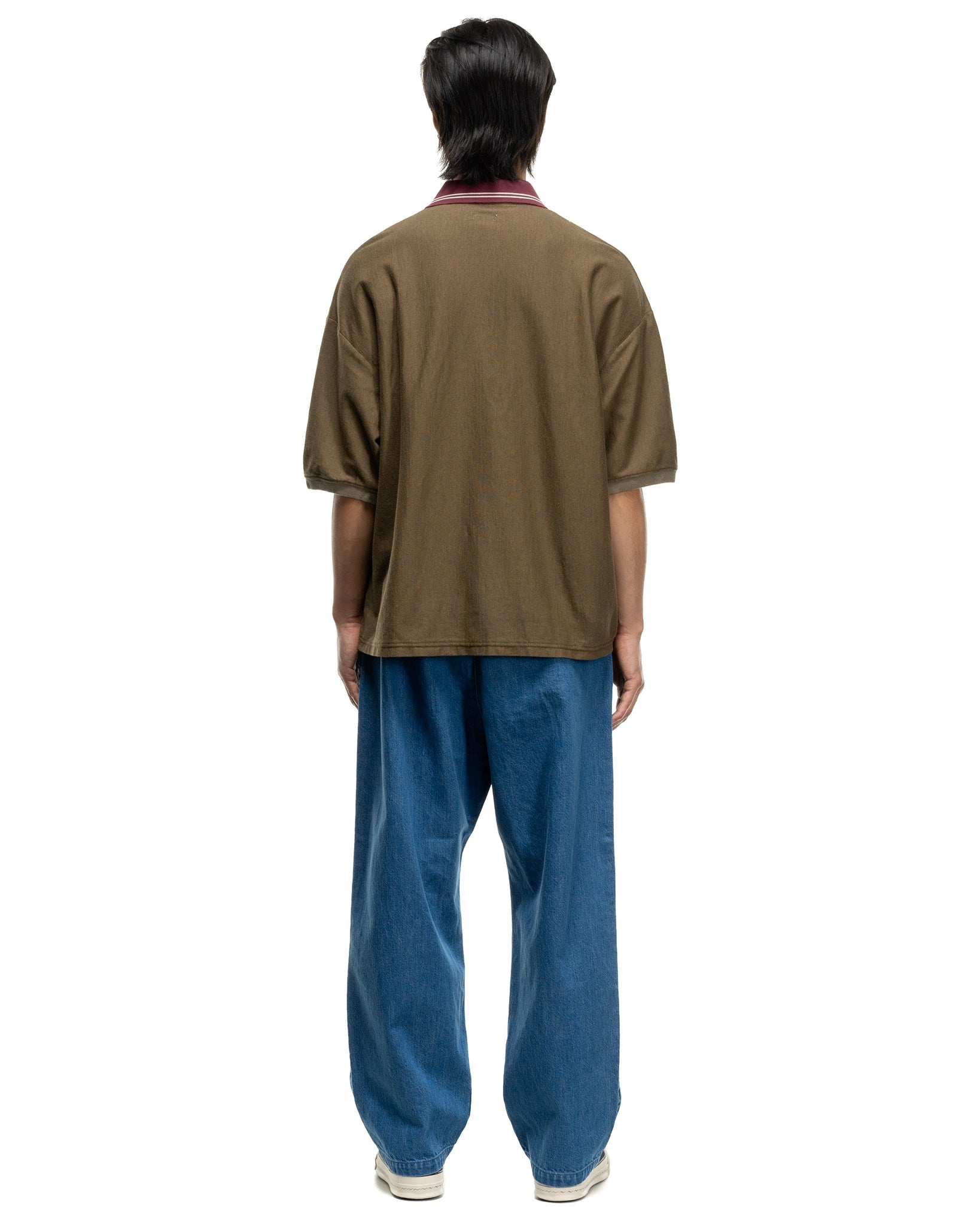 TEQUILA JACQUARD JERSEY BOX POLO BROWN - 3
