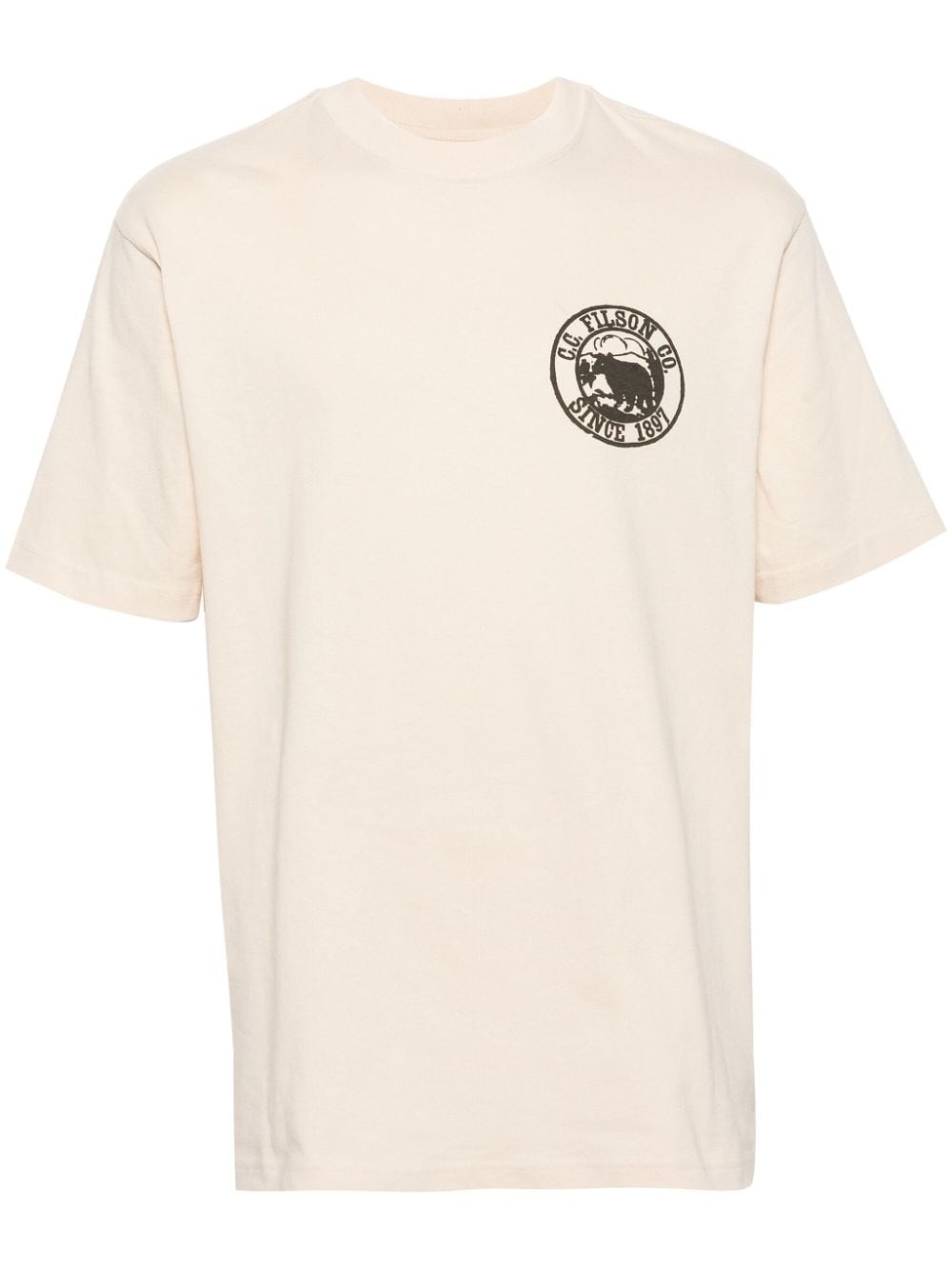 Bear-print cotton T-shirt - 1