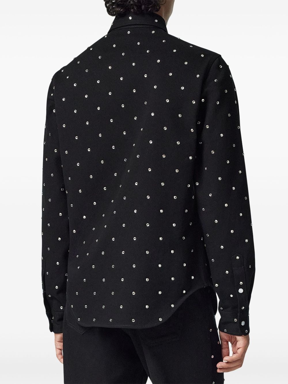 crystal-embellished shirt - 4