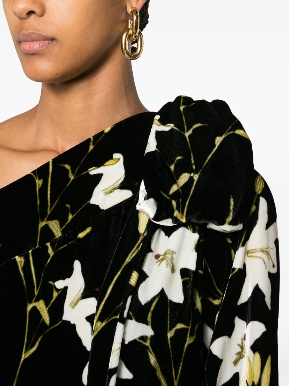 Nel floral-print one-shoulder dress - 5