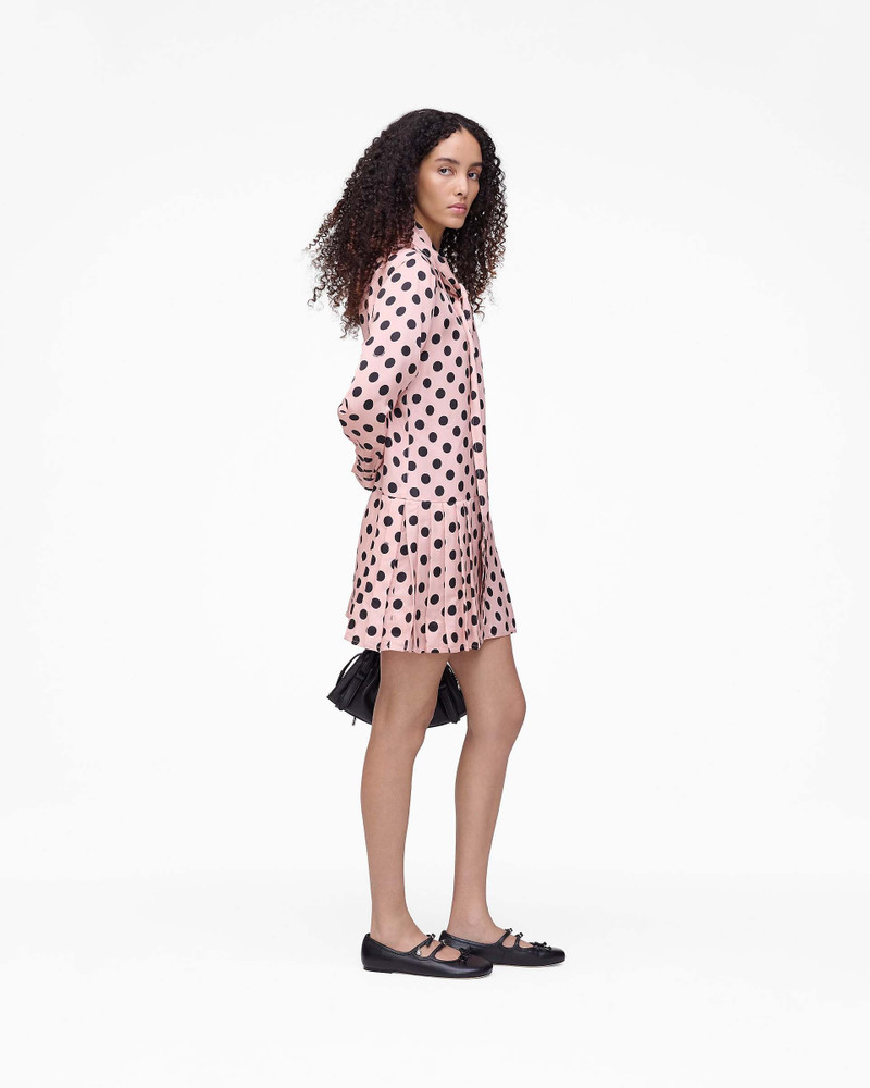 DOTS BOW PLEATED DRESS 3