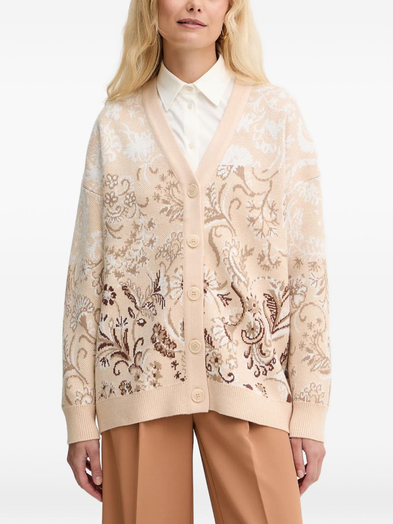 floral-print cardigan 1