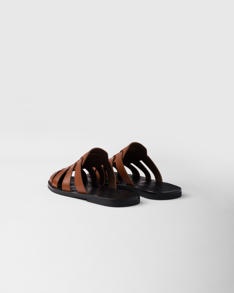 Leather fisherman mules 5