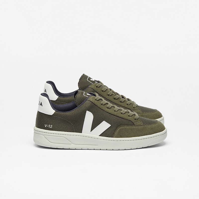 V-12 VEGAN B-MESH OLIVE WHITE 1