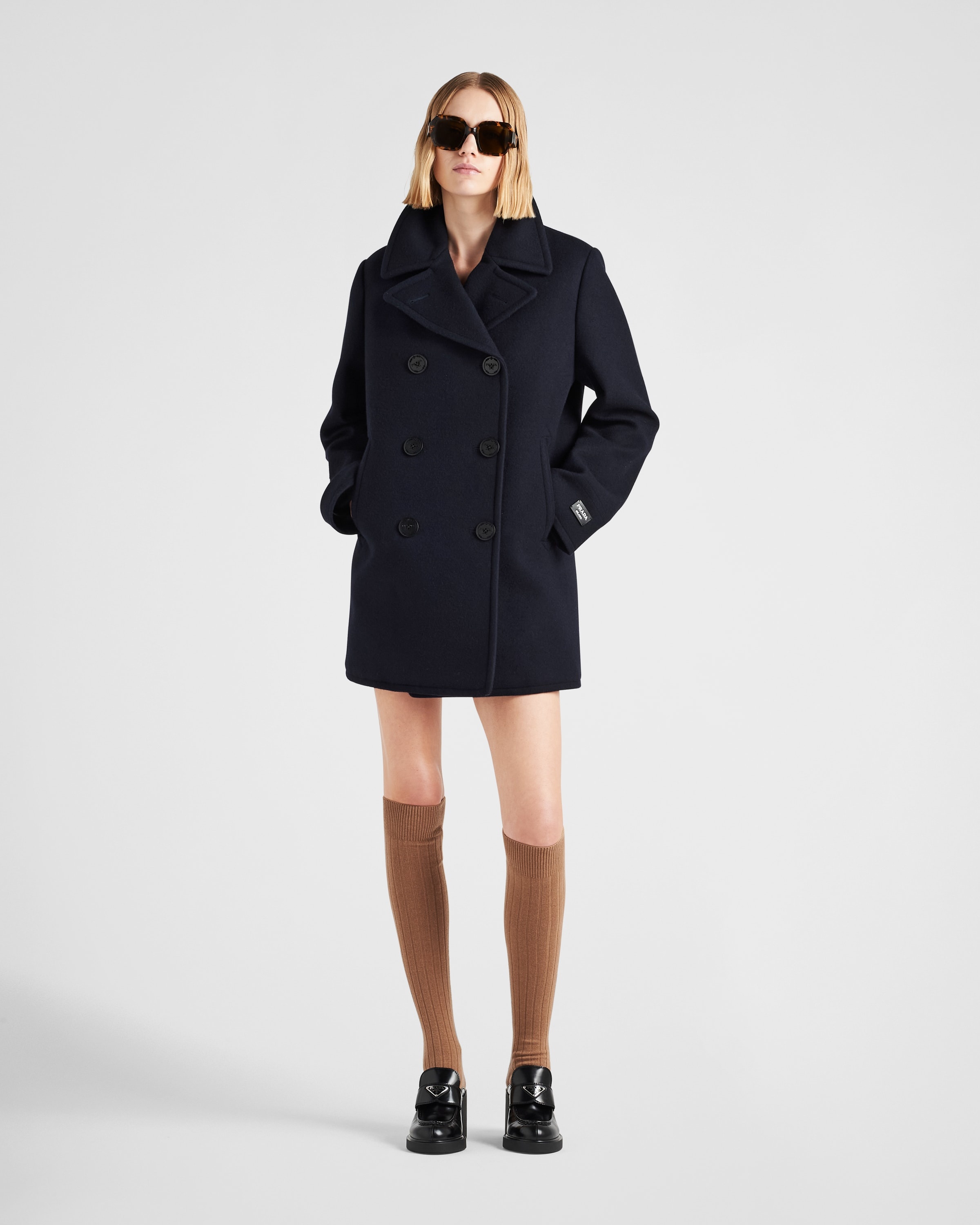 Prada Double-breasted cloth peacoat | REVERSIBLE