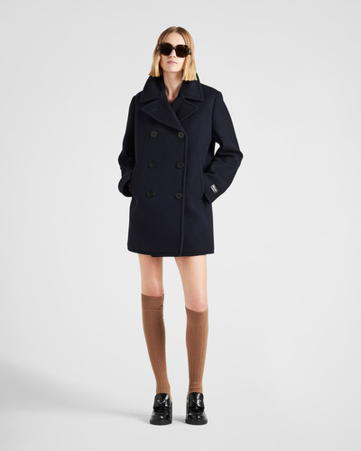 Prada Double-breasted cloth peacoat outlook