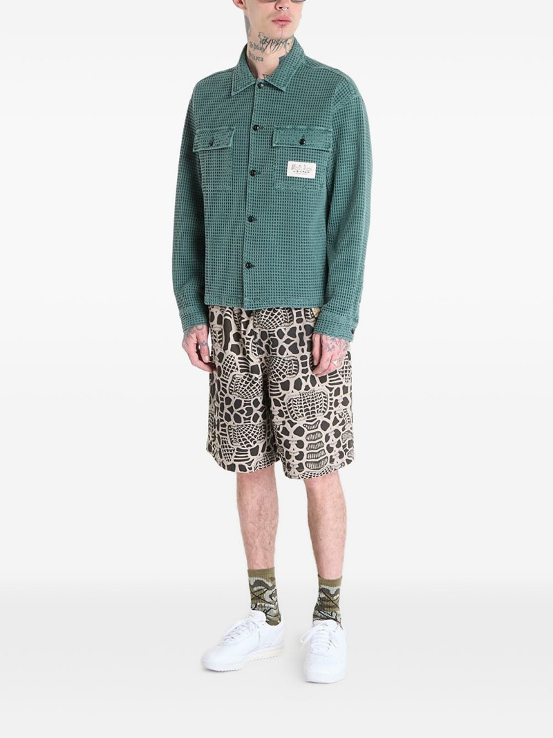 BRAIN DEAD waffle-knit shirt outlook