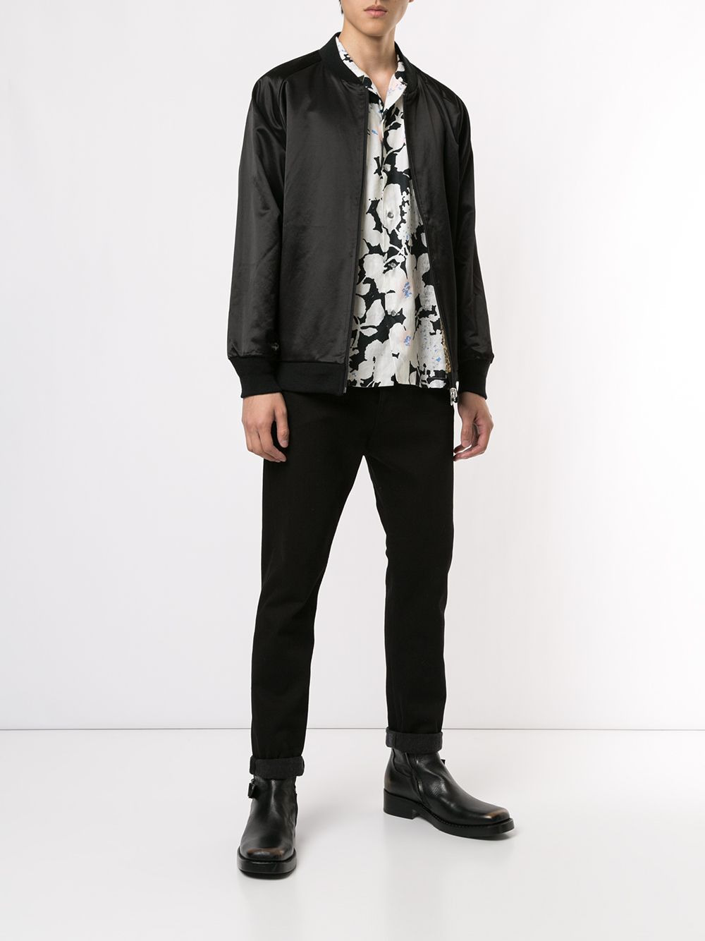 leopard-print velour bomber jacket - 6