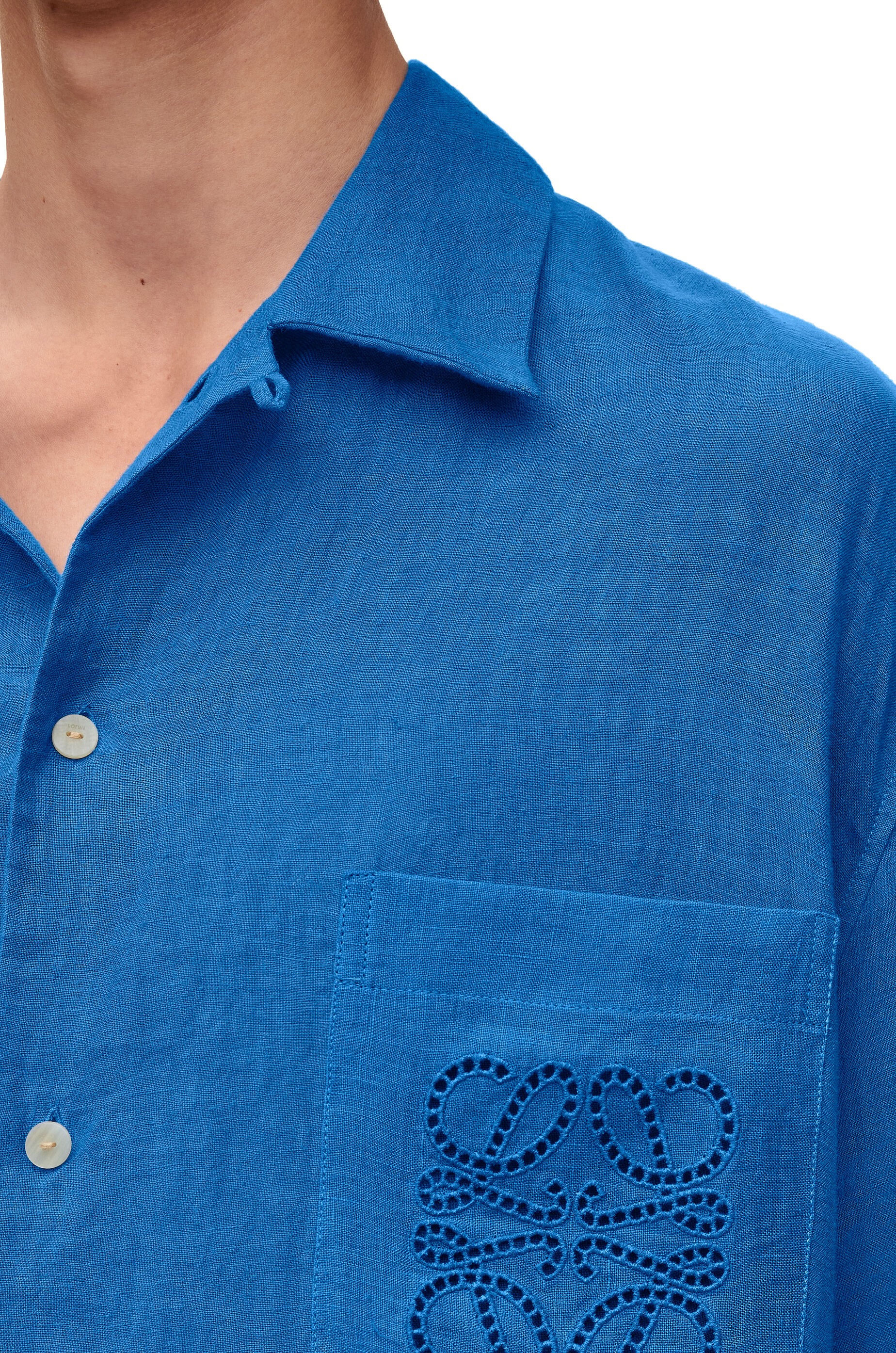 Short sleeve shirt in linen - 5
