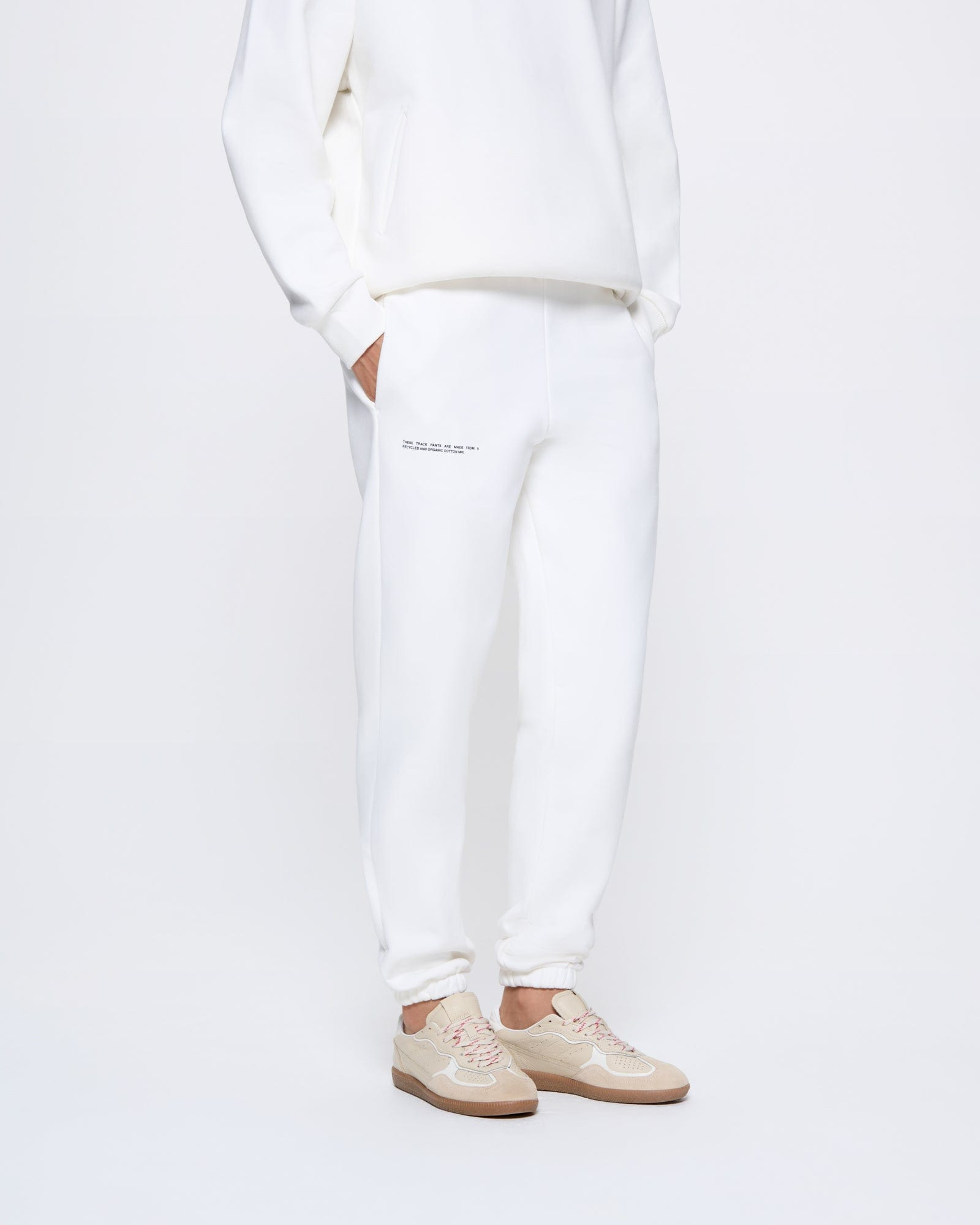Womens 365 Heavyweight Track Pants - Off-White - 3