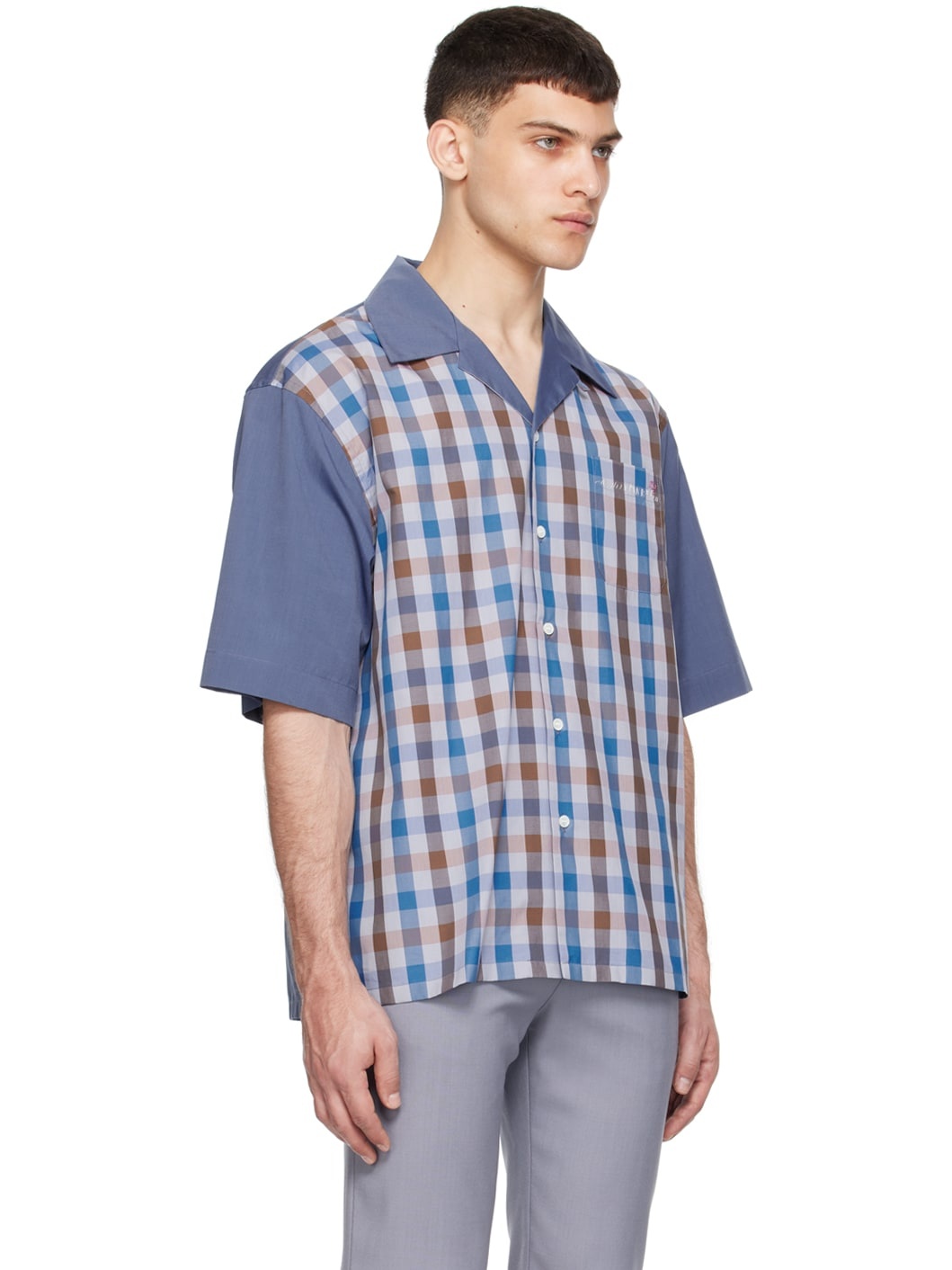 Navy Embroidered Shirt - 2