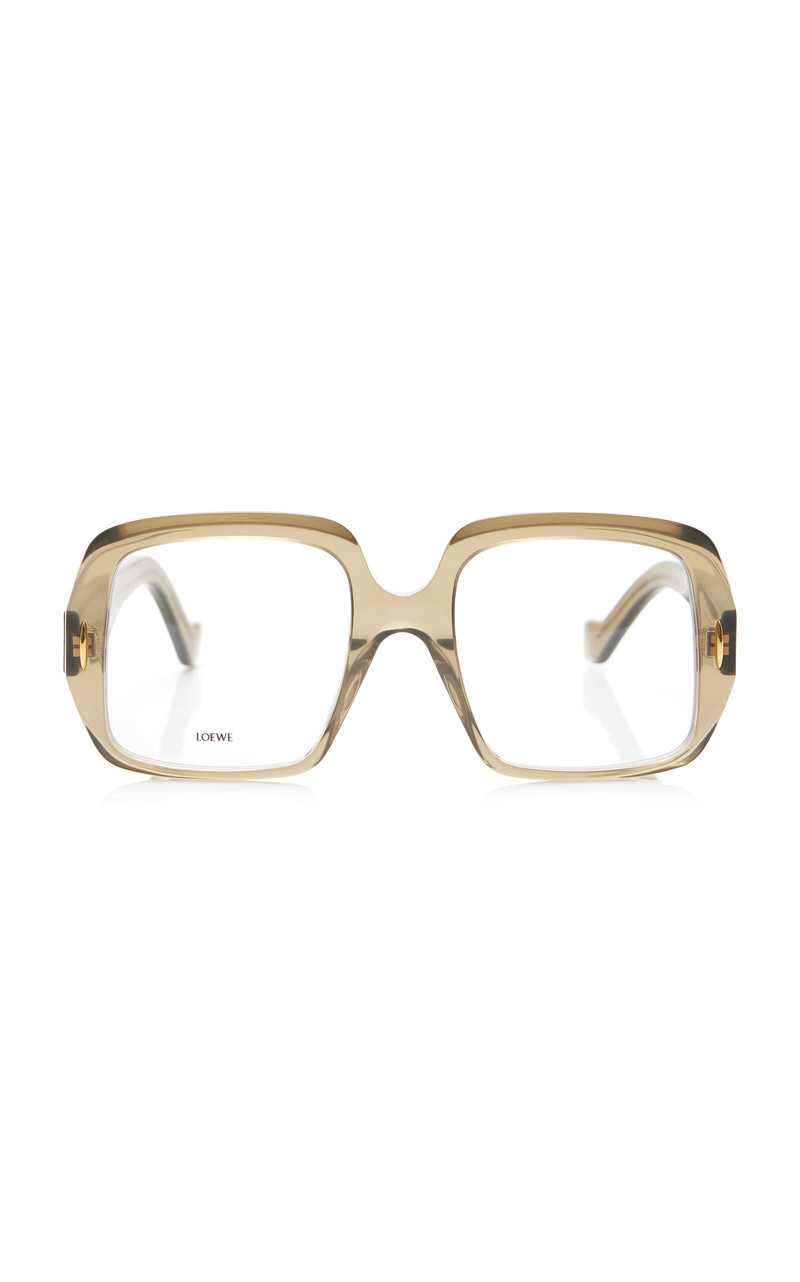 Square-Frame Acetate Glasses neutral 1