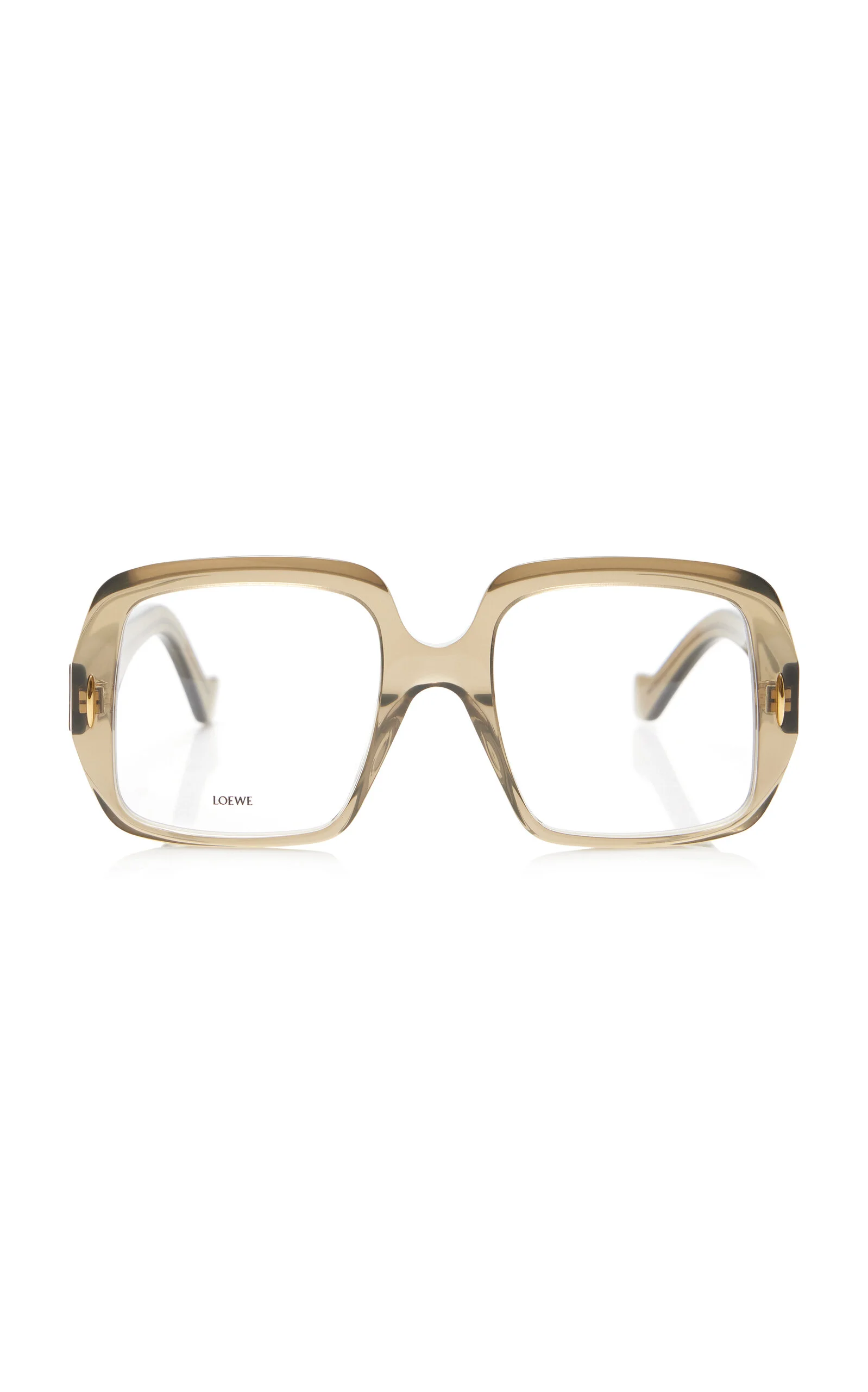 Square-Frame Acetate Glasses neutral - 1