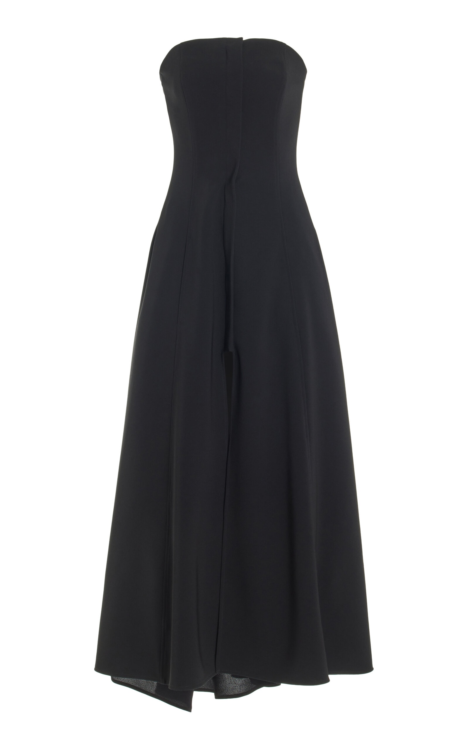 Matte Strapless Maxi Dress black - 1