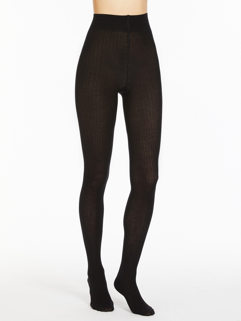 Max Mara ZAVORRA Ribbed cotton tights outlook