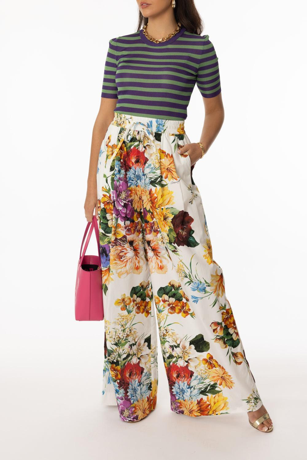 Poplin Wide Leg Pant - 2