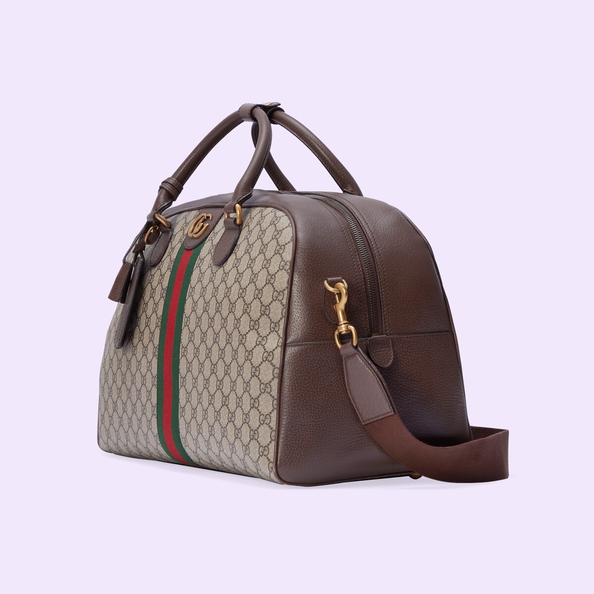 Gucci Large Savoy Duffle Bag In Brown