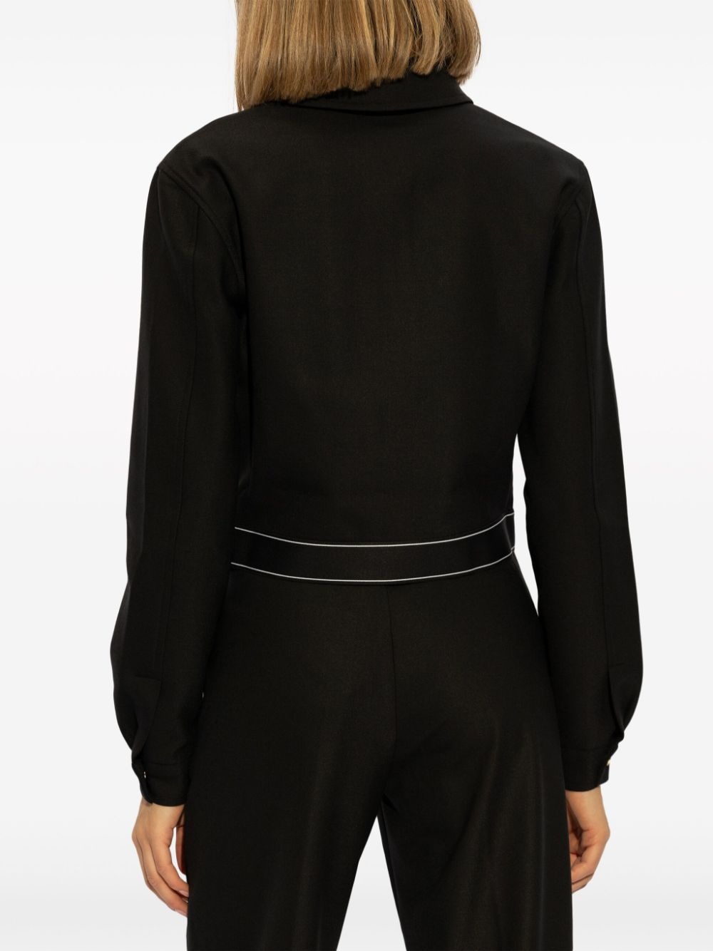 zip-fastening logo-print jacket - 4