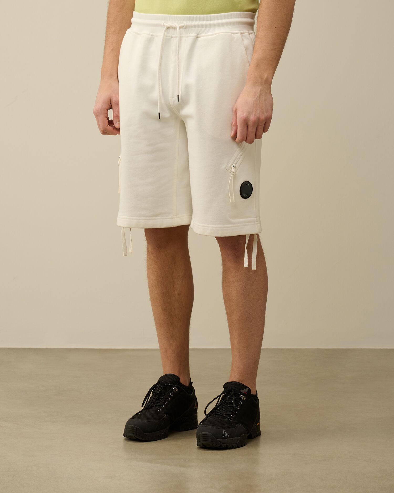 C.P. Company Diagonal Raised Fleece Zipped Pocket Shorts