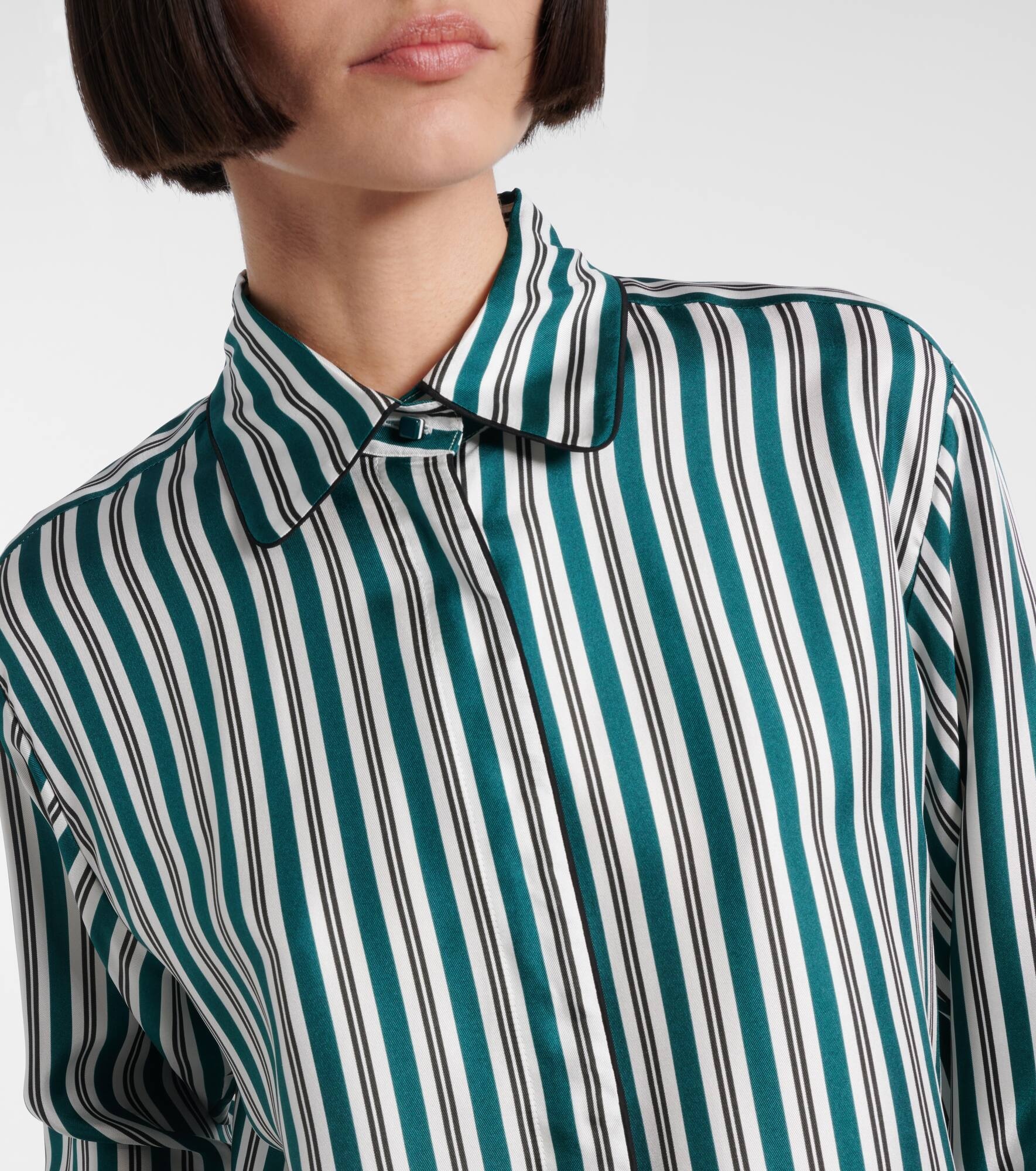 Brama striped silk shirt - 4