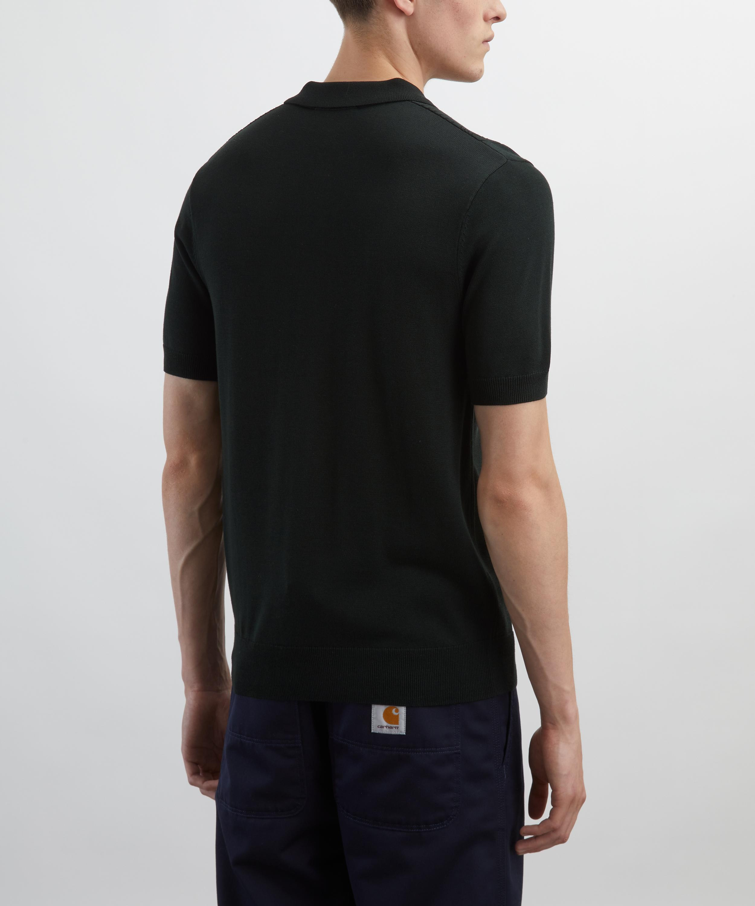 Pointelle Panel Knitted Shirt - 4