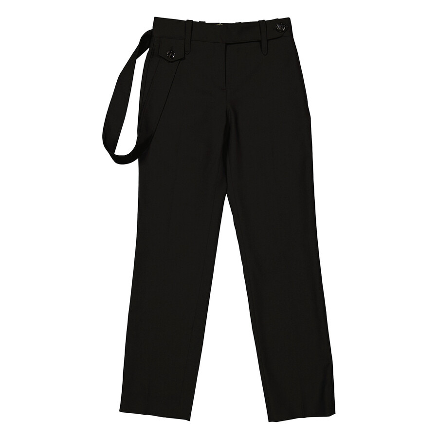 Burberry Ladies Black Wool Trousers - 1