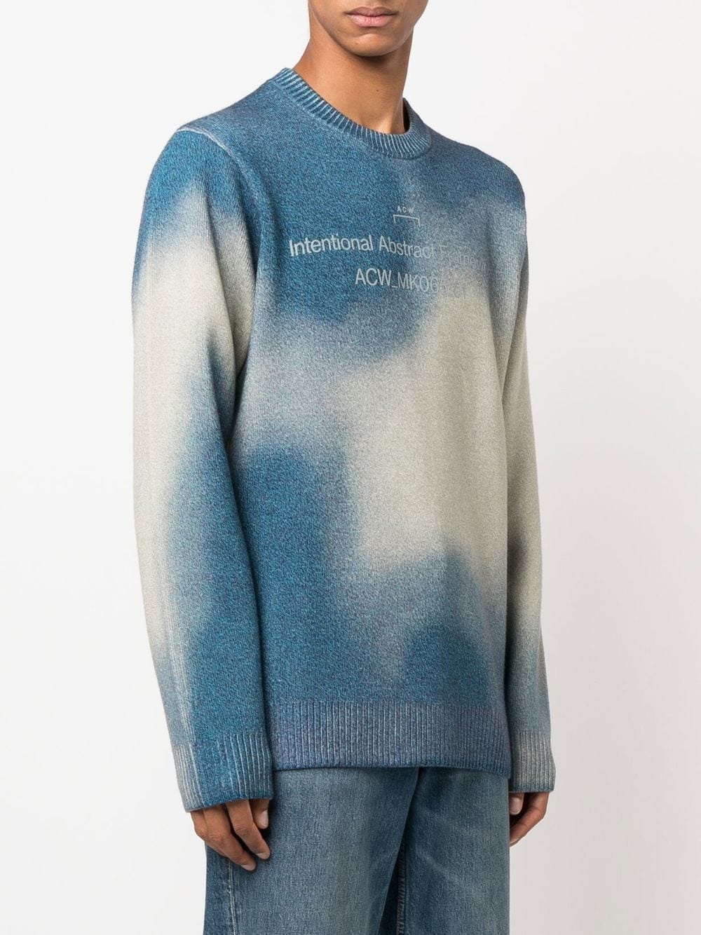 gradient-knit crew-neck jumper - 3