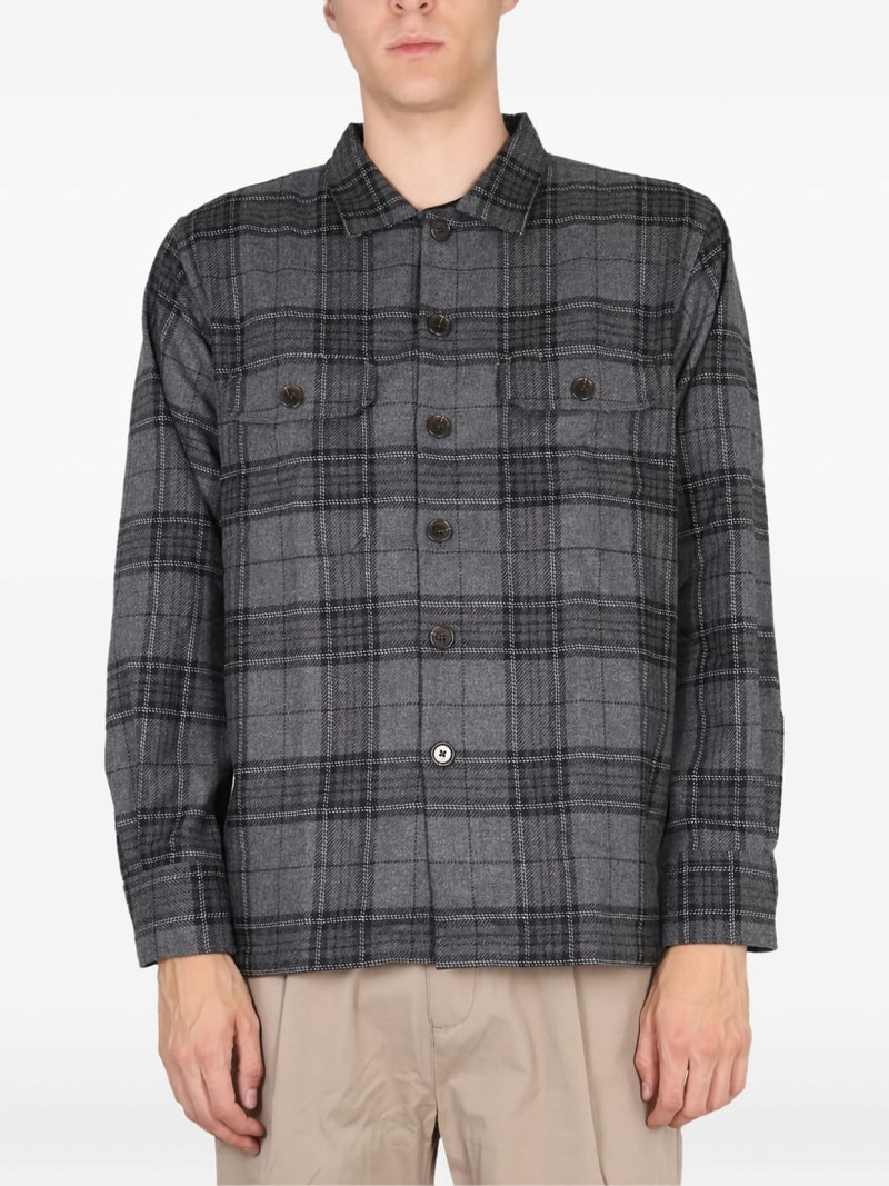 buttoned plaid shirt 1