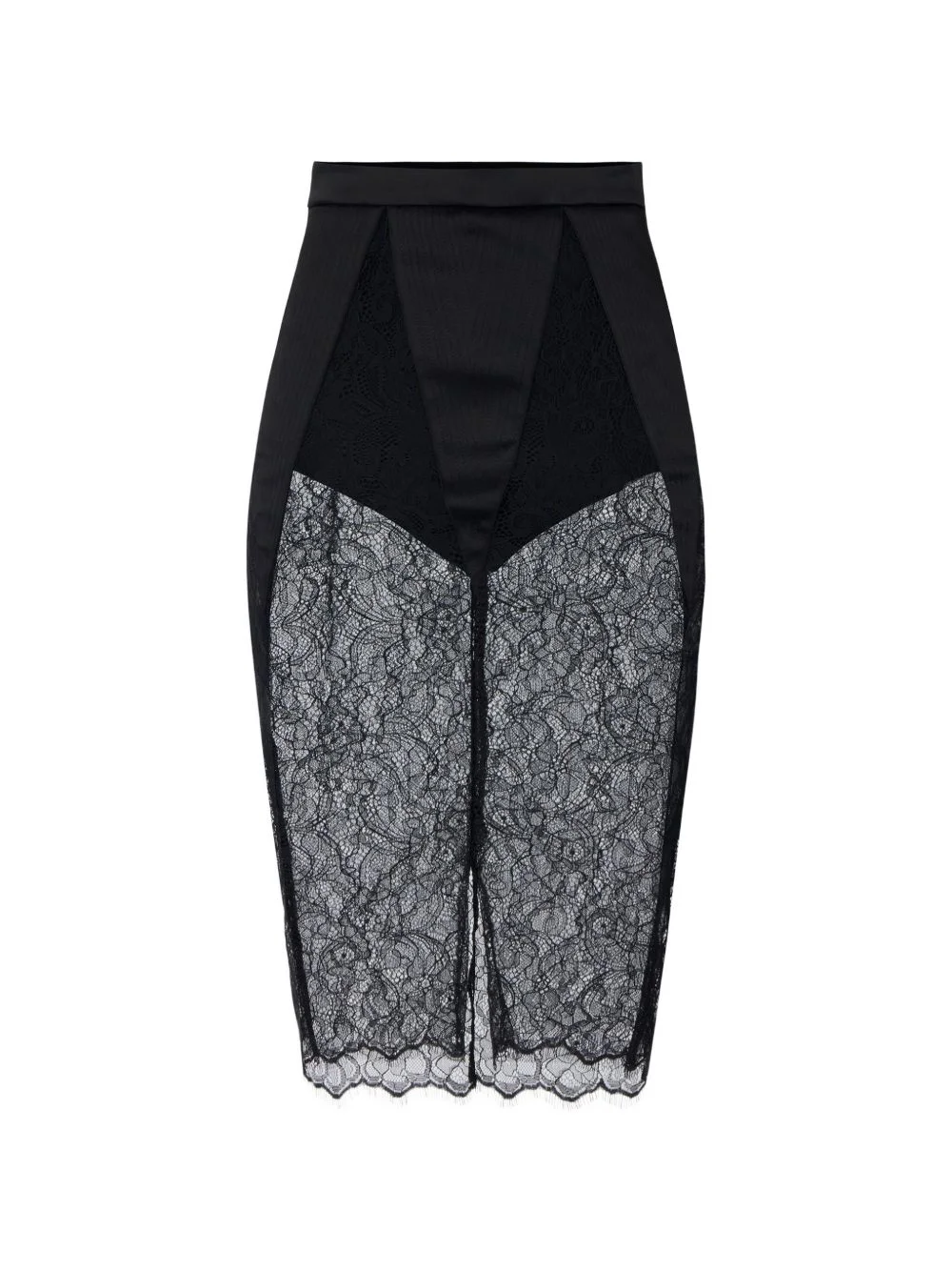 skirt in floral lace - 1