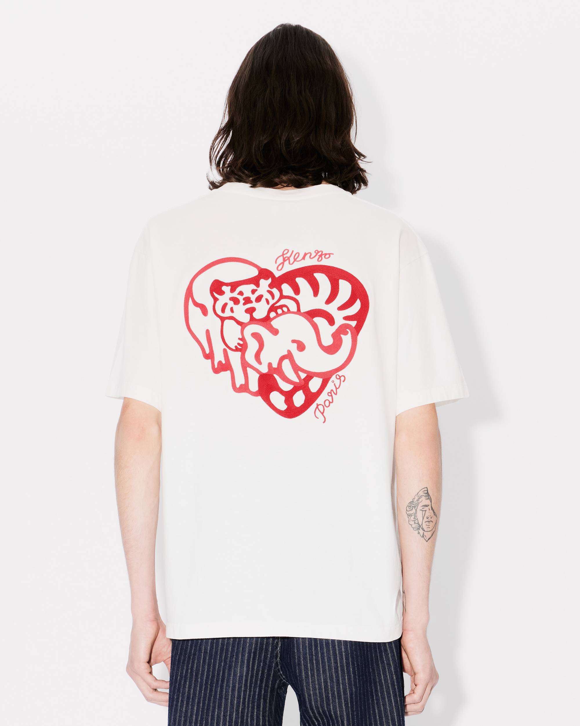 'KENZO Heart' oversized embroidered T-shirt - 9