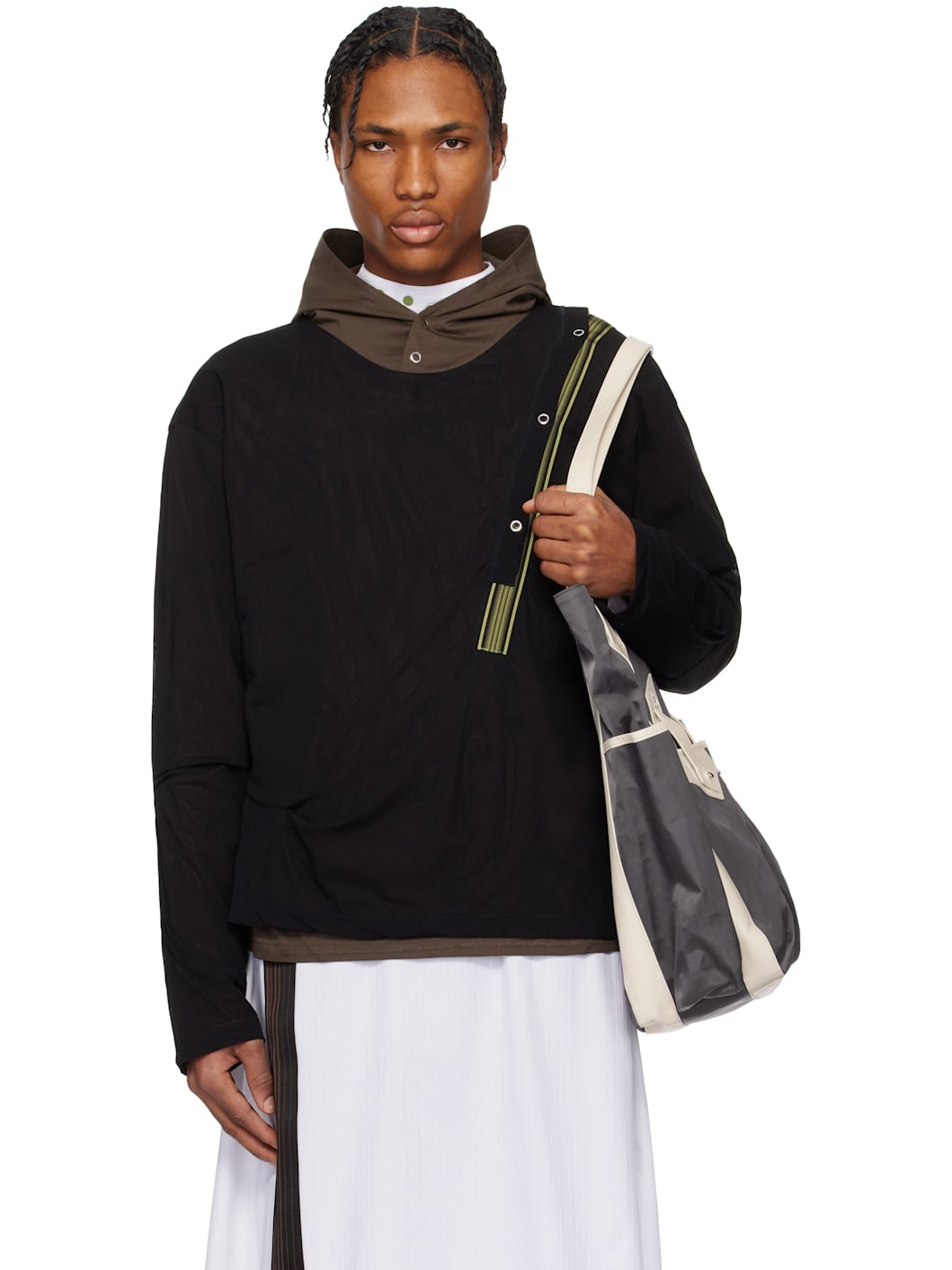 Brown & Black Inex Hoodie - 1