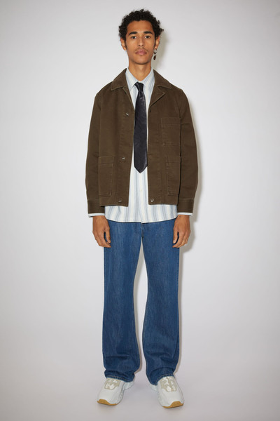 Acne Studios Twill chore jacket - Dark oak outlook