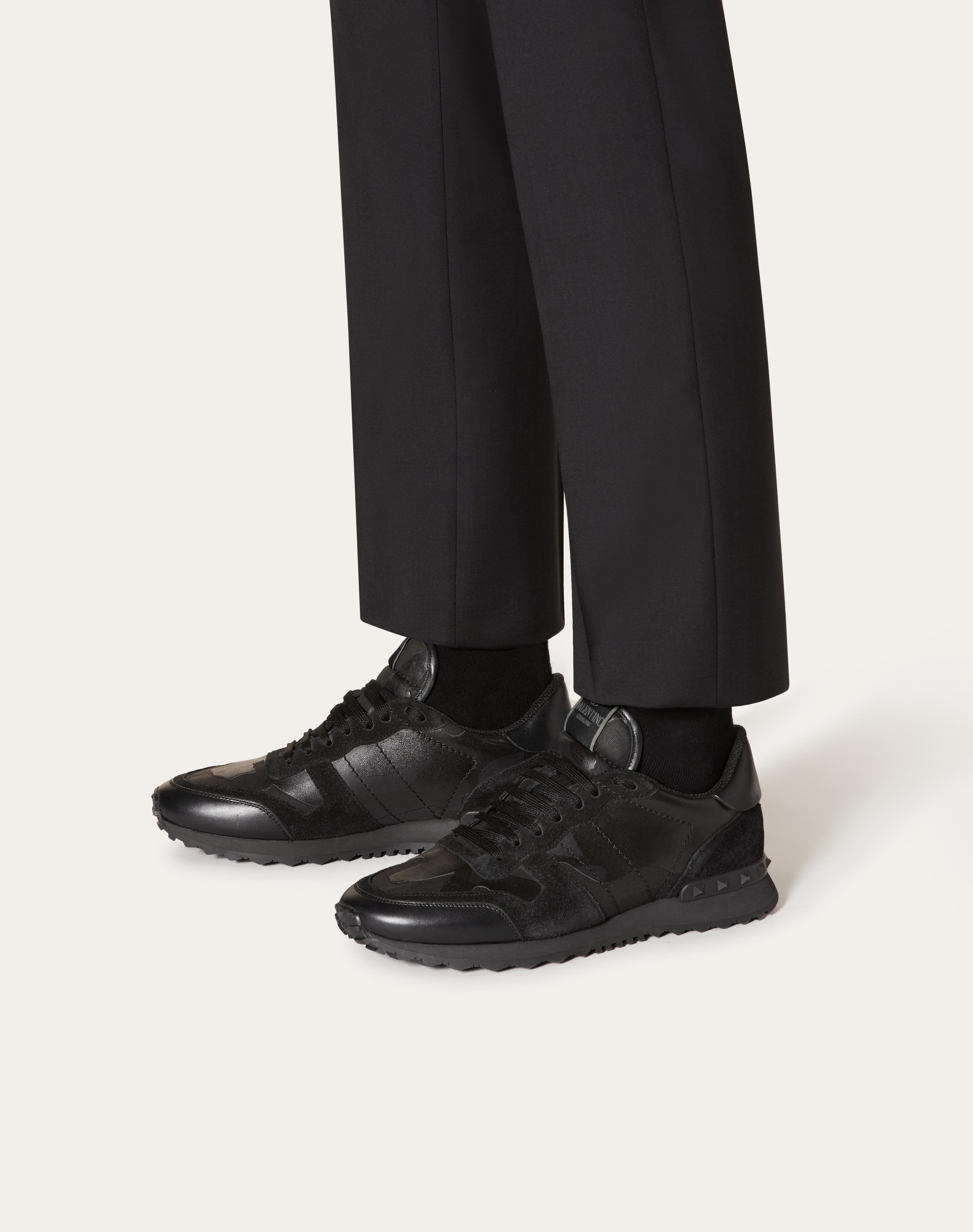 Valentino CAMOUFLAGE NOIR ROCKRUNNER SNEAKER REVERSIBLE