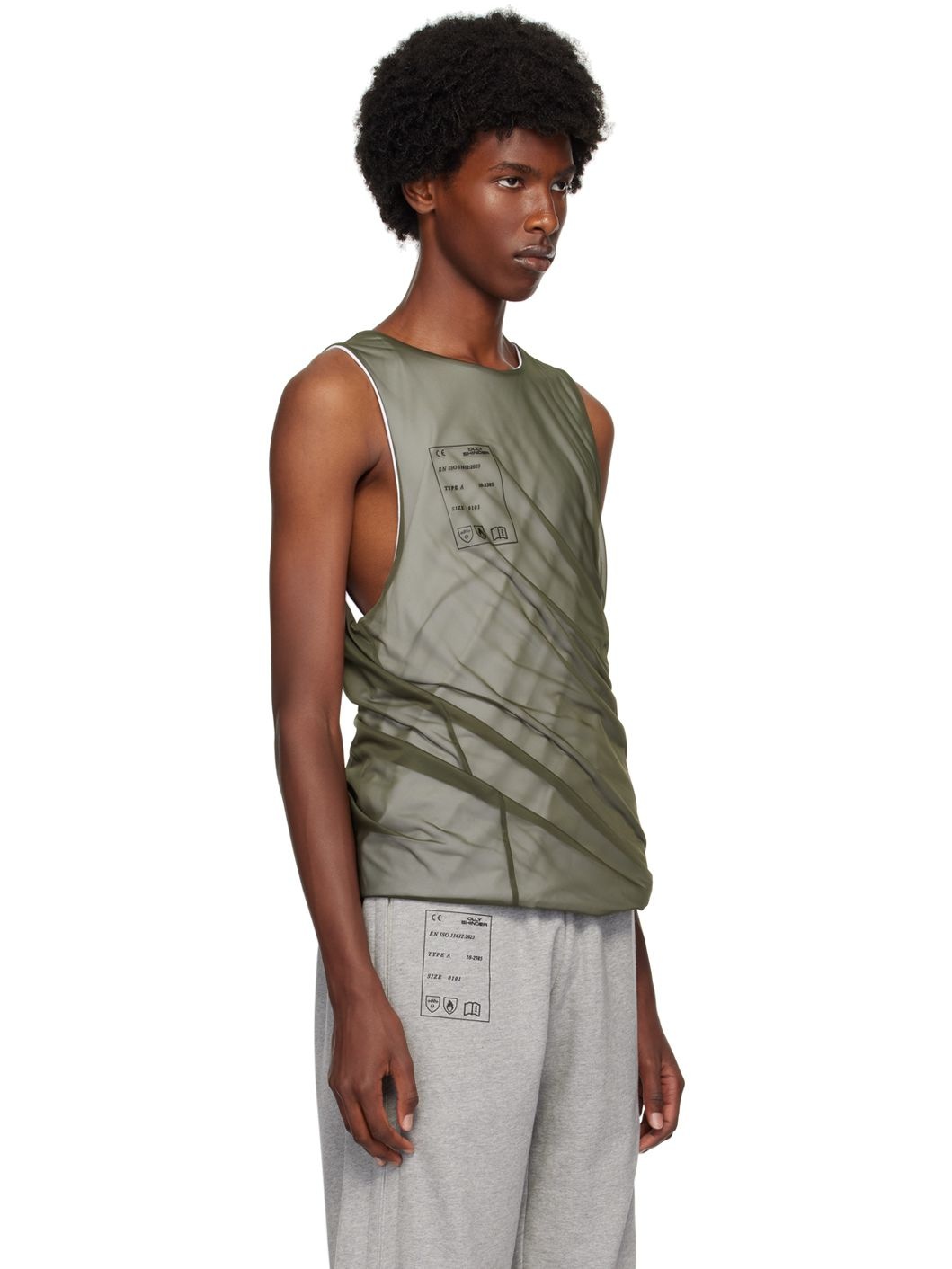 Green Twisted Tank Top - 2