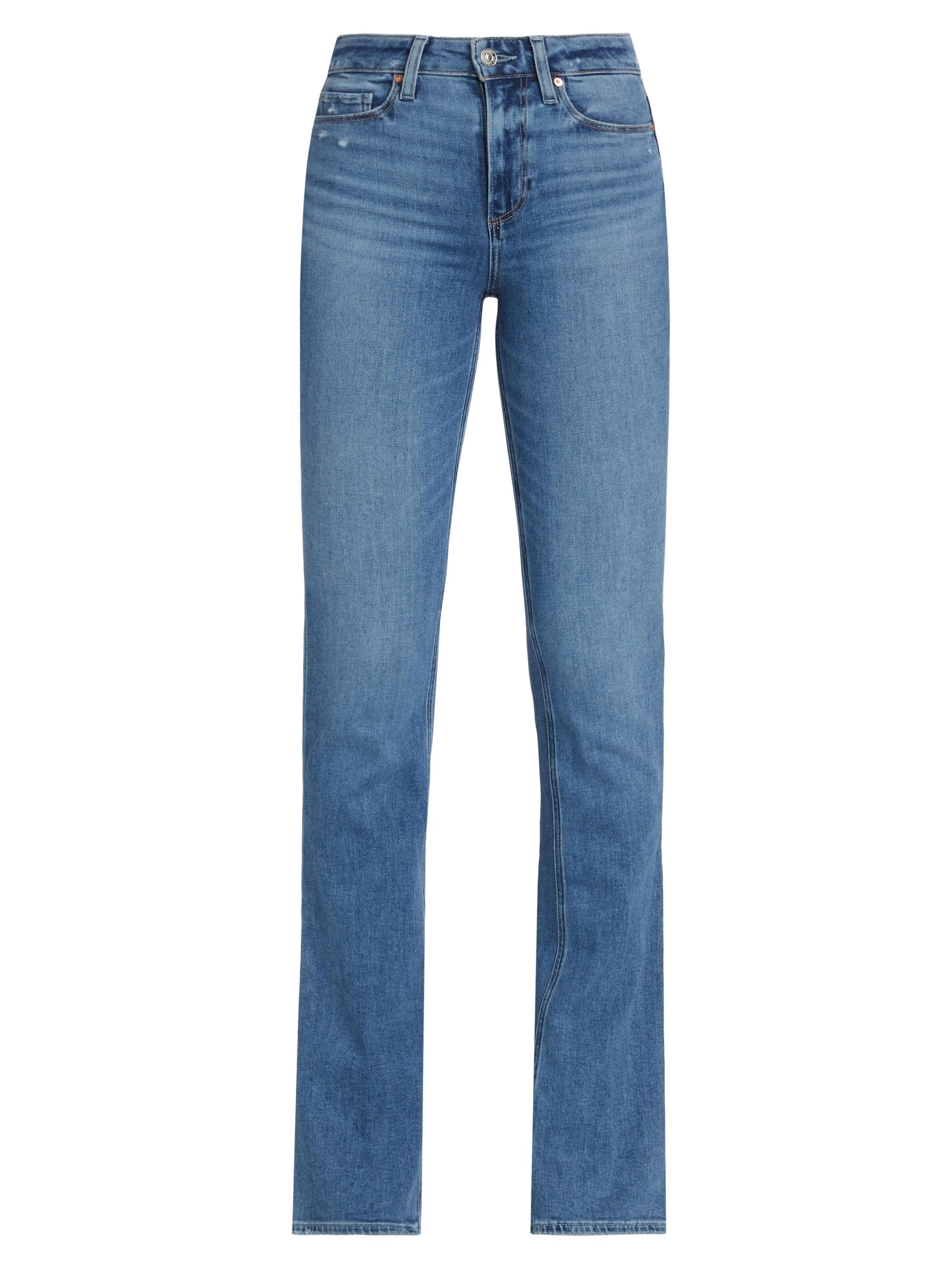 Women's Laurel Canyon High-Rise Straight-Leg Jeans - Rock Show Distressed - 1